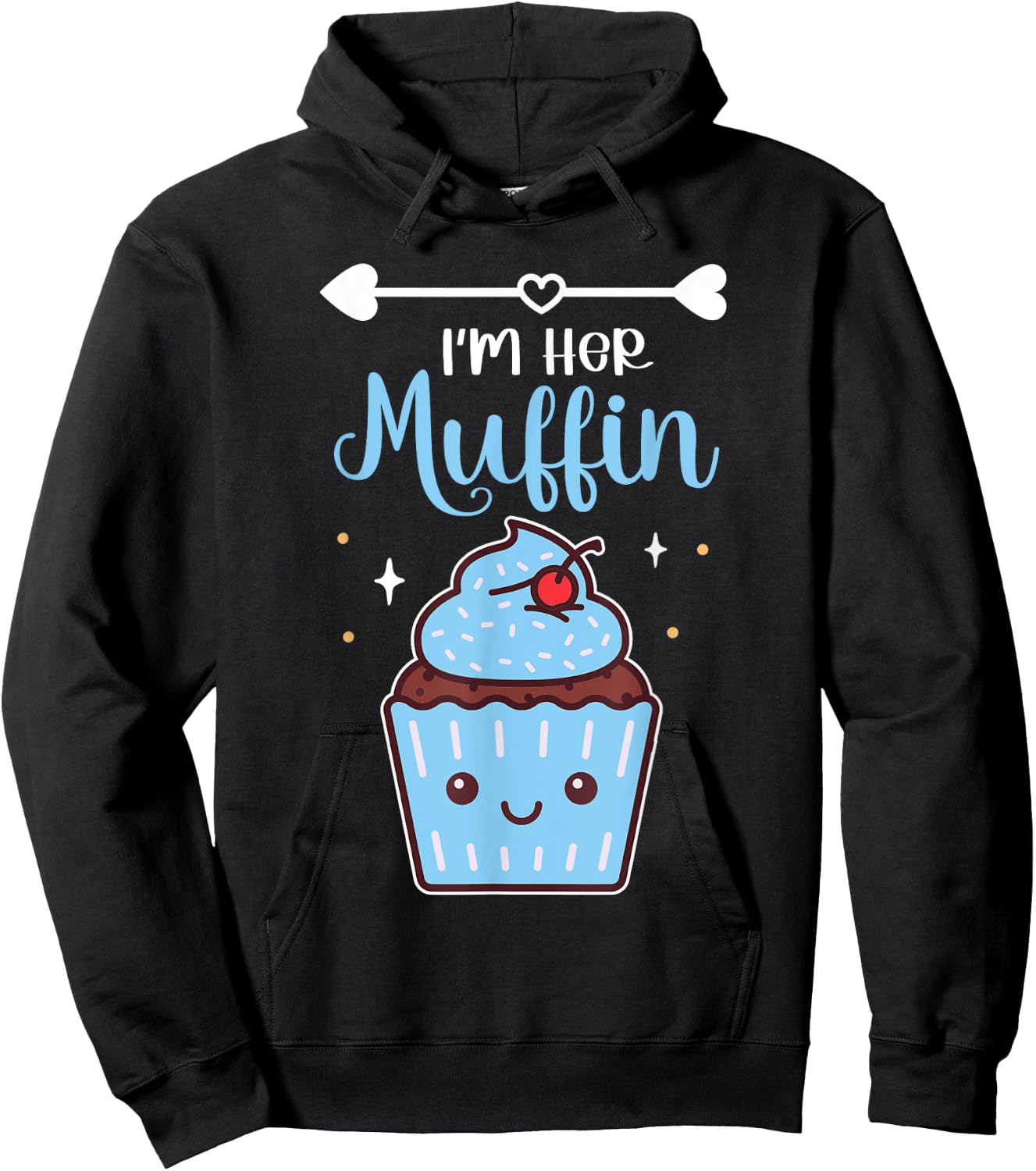 I'm Her Muffin Baking Cute Cupcake Enthusiast Pastry Chef Hoodie - Hoodie | Black