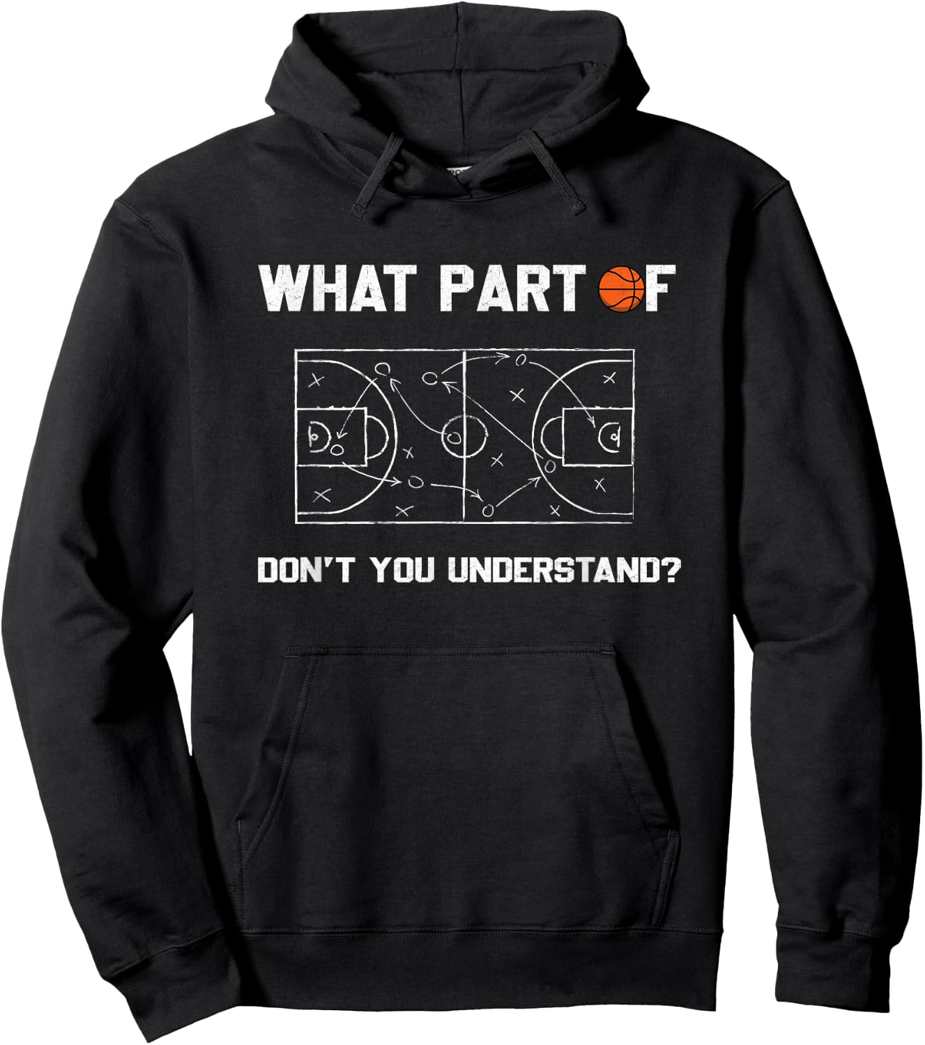 What Part of Don't You Understand Funny Basketball Coach Hoodie - Hoodie | Black