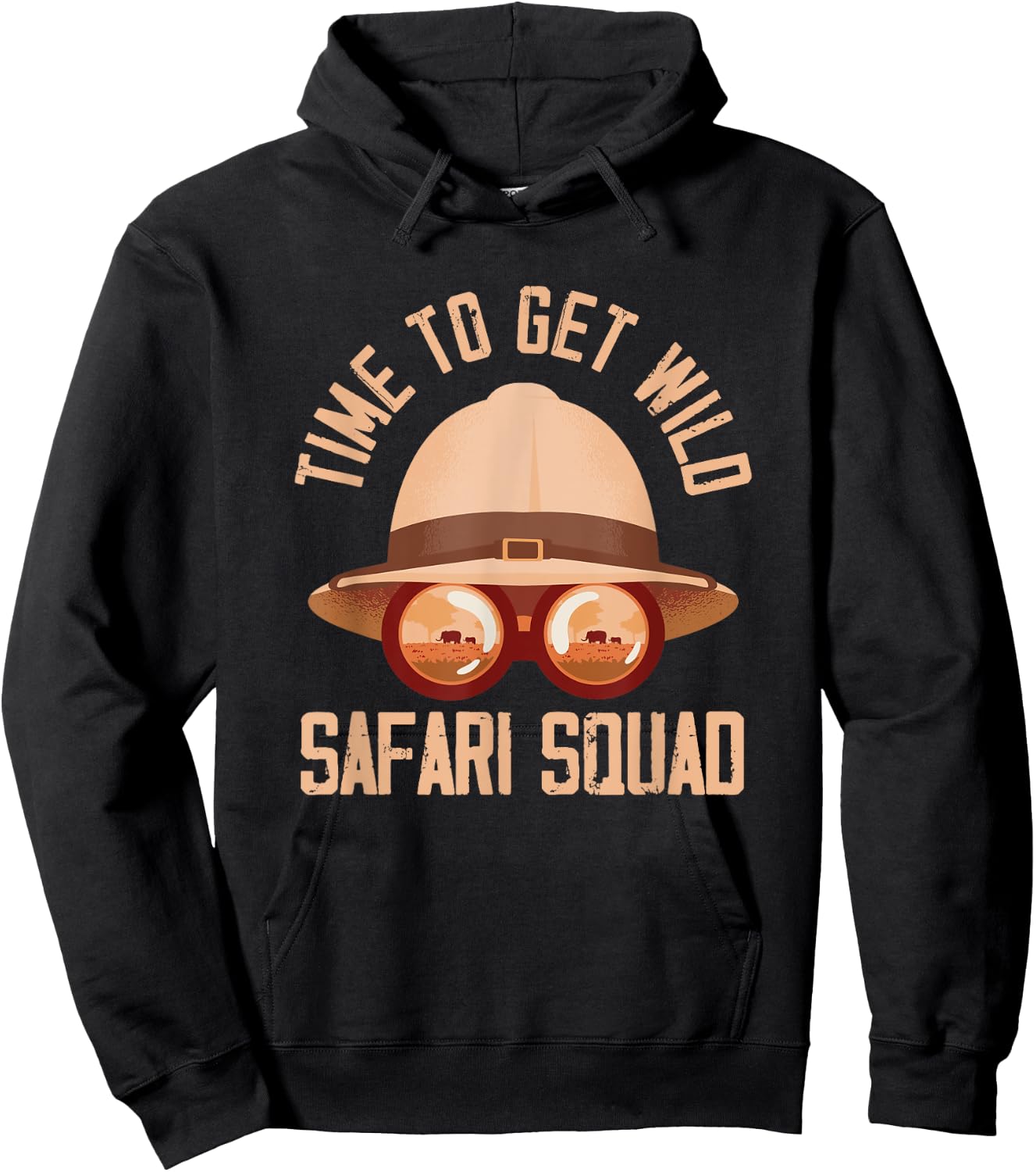 Safari Guide Costume Tour Guide Tourist Gift Wild Safari Animals Safari Tour Guide Hoodie - Hoodie | Black