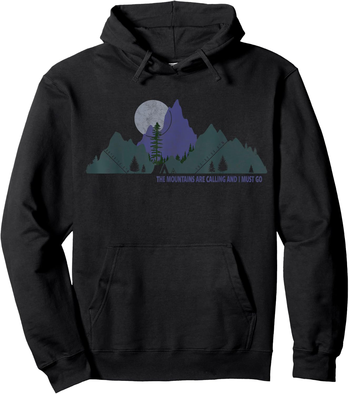 The Mountains Are Calling And I Must Go To Colorado Camping Hoodie - Hoodie | Black