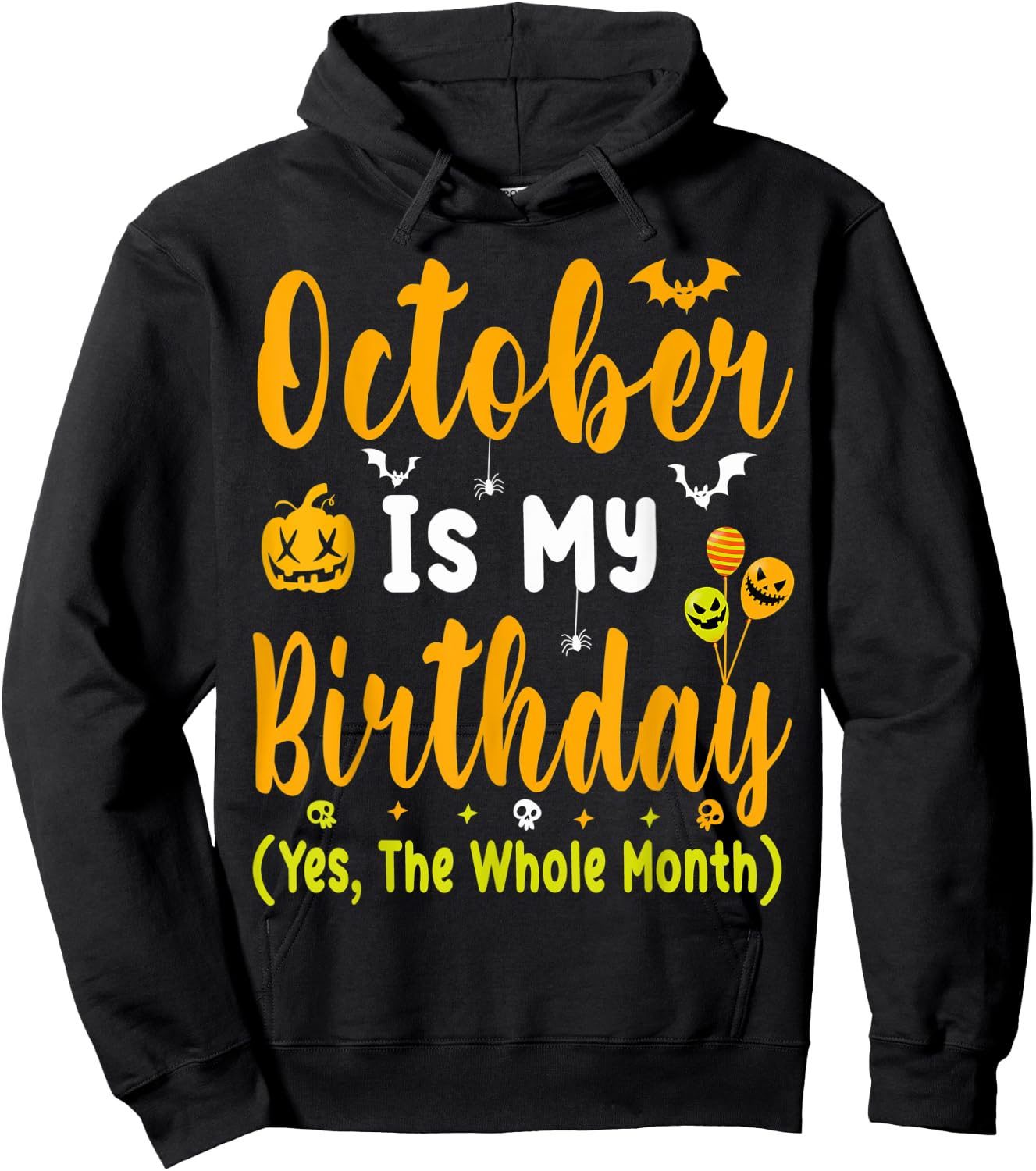 October Birthday Shirts Men October Birthday Month Hoodie - Hoodie | Black