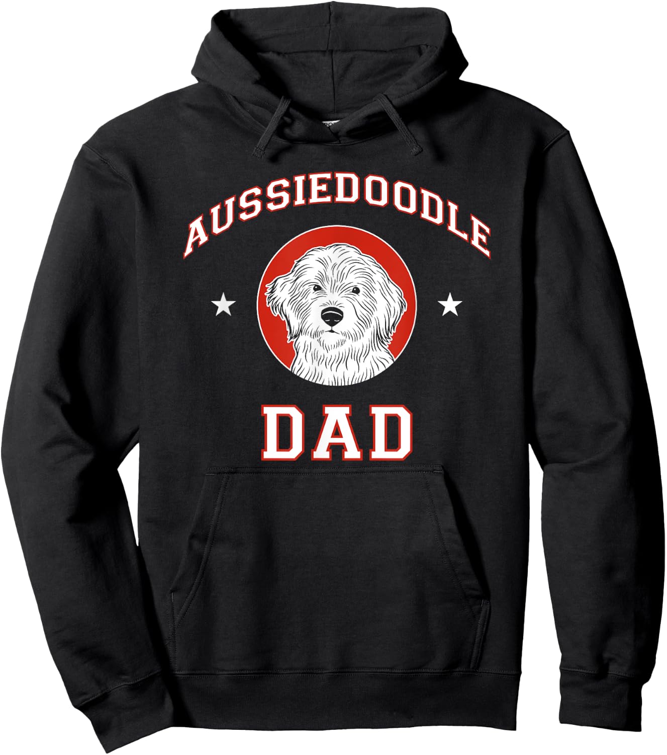 Aussiedoodle Dad Dog Father Hoodie - Hoodie | Black