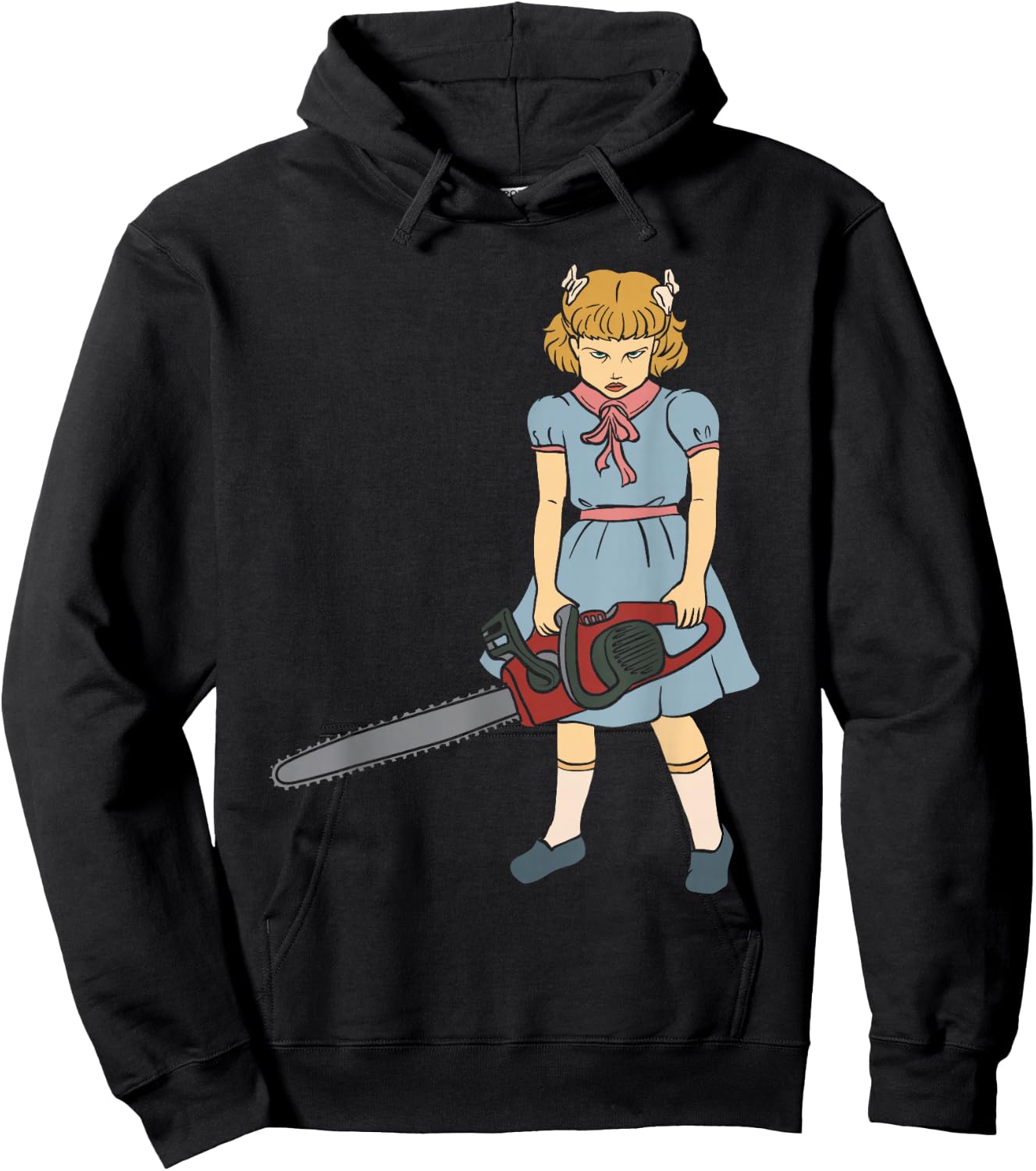 Chainsaw Girl - Gothic Punk Goth Horror Fan - Saw Chainsaws Hoodie - Hoodie | Black