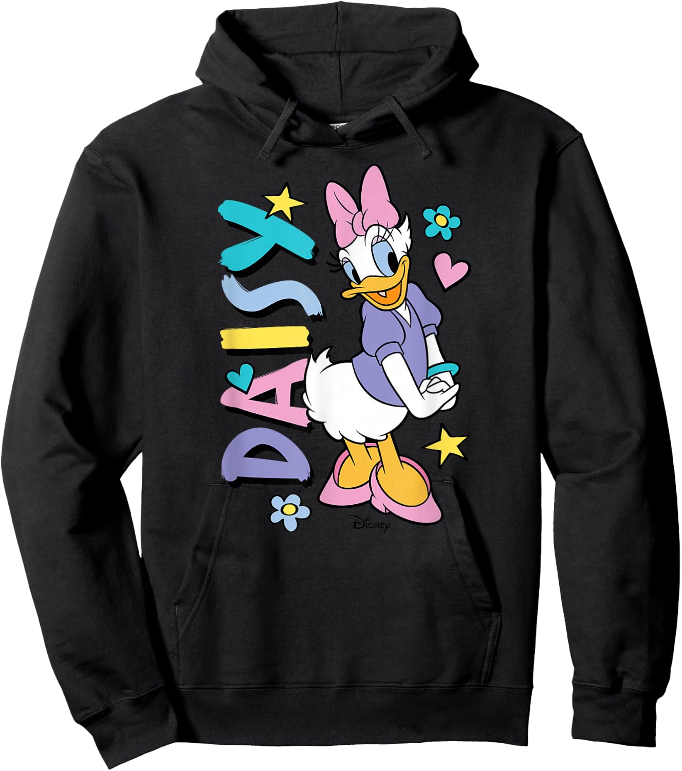 Daisy - Daisy Duck with Icons Hoodie - Hoodie | Black