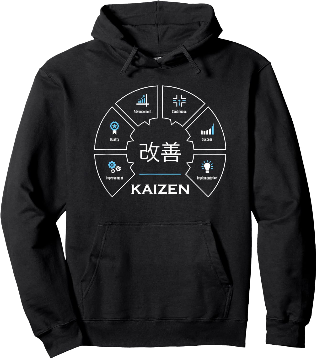 Kaizen Japanese Concept Hoodie - Hoodie | Black