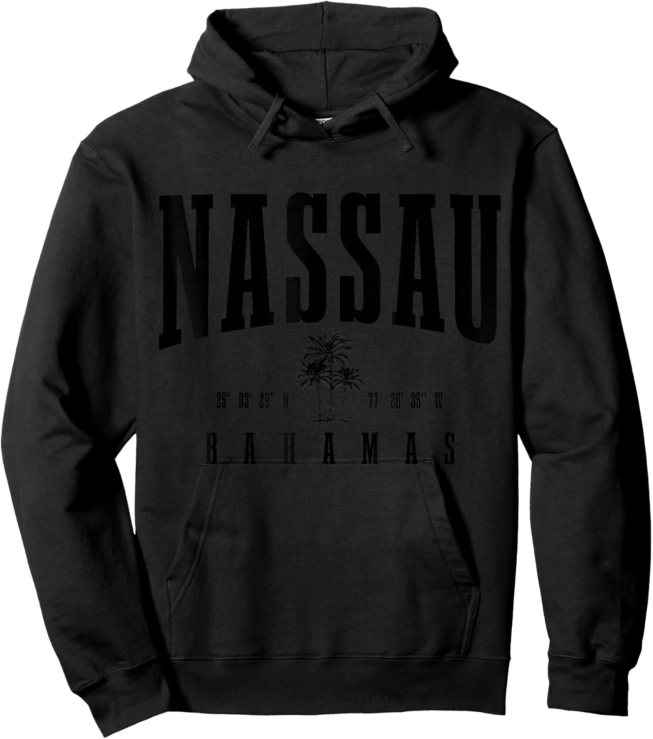 Nassau Bahamas Vintage Souvenir Hoodie - Hoodie | Black