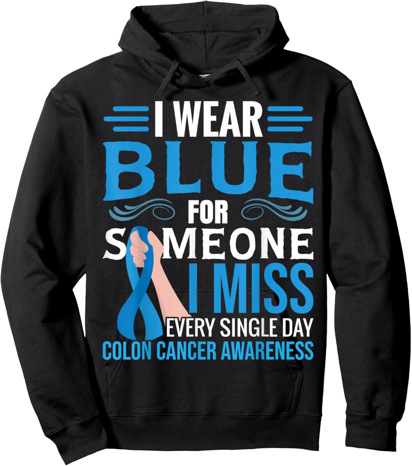 Colorectal Cancer Awareness Month Hoodie - Hoodie | Black