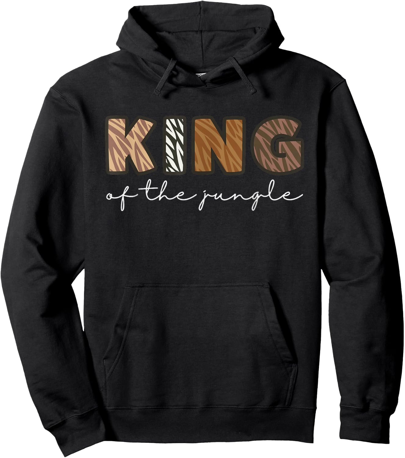 King Of The Jungle Zoo Theme Birthday Safari Jungle Party Hoodie - Hoodie | Black
