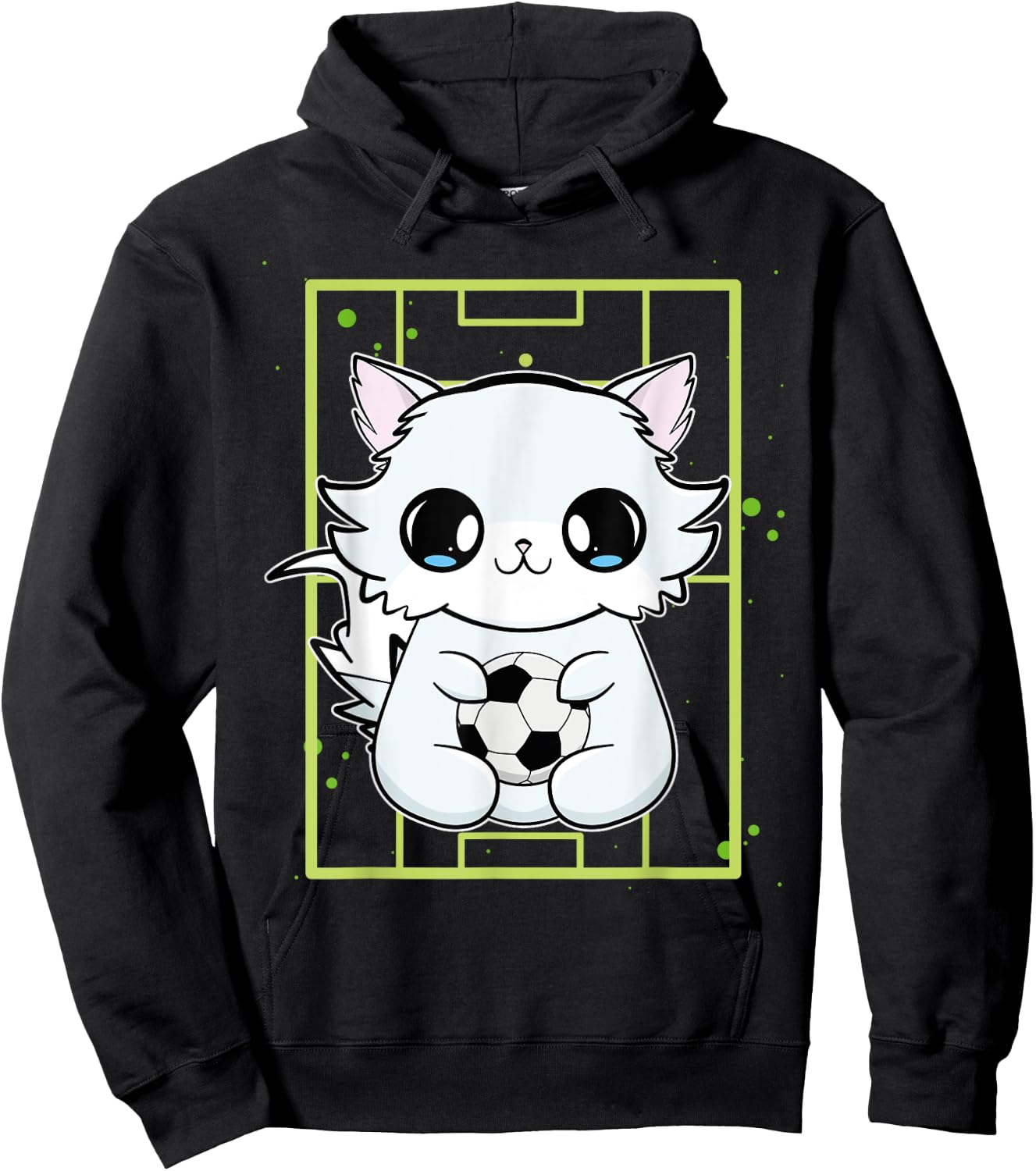 Arctic Fox Soccer Ball Hoodie - Hoodie | Black
