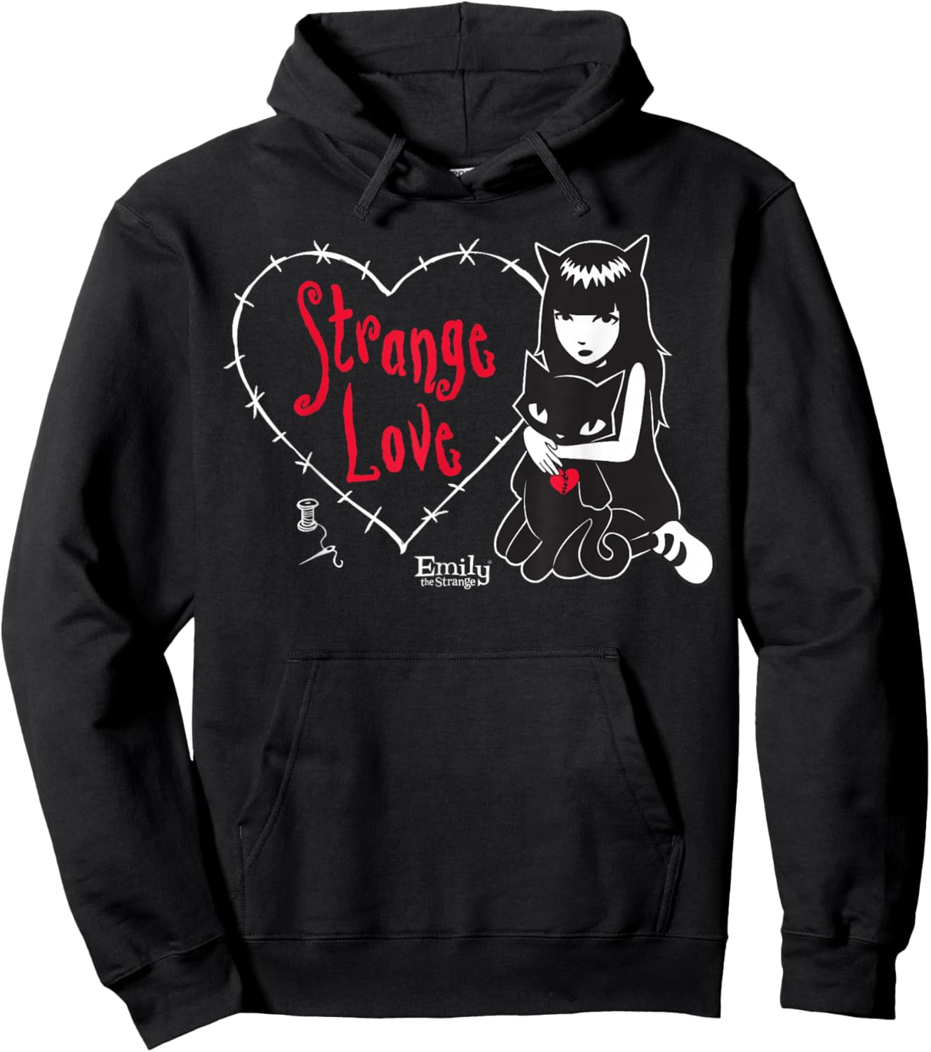 Emily The Strange Strange Love Hoodie - Hoodie | Black