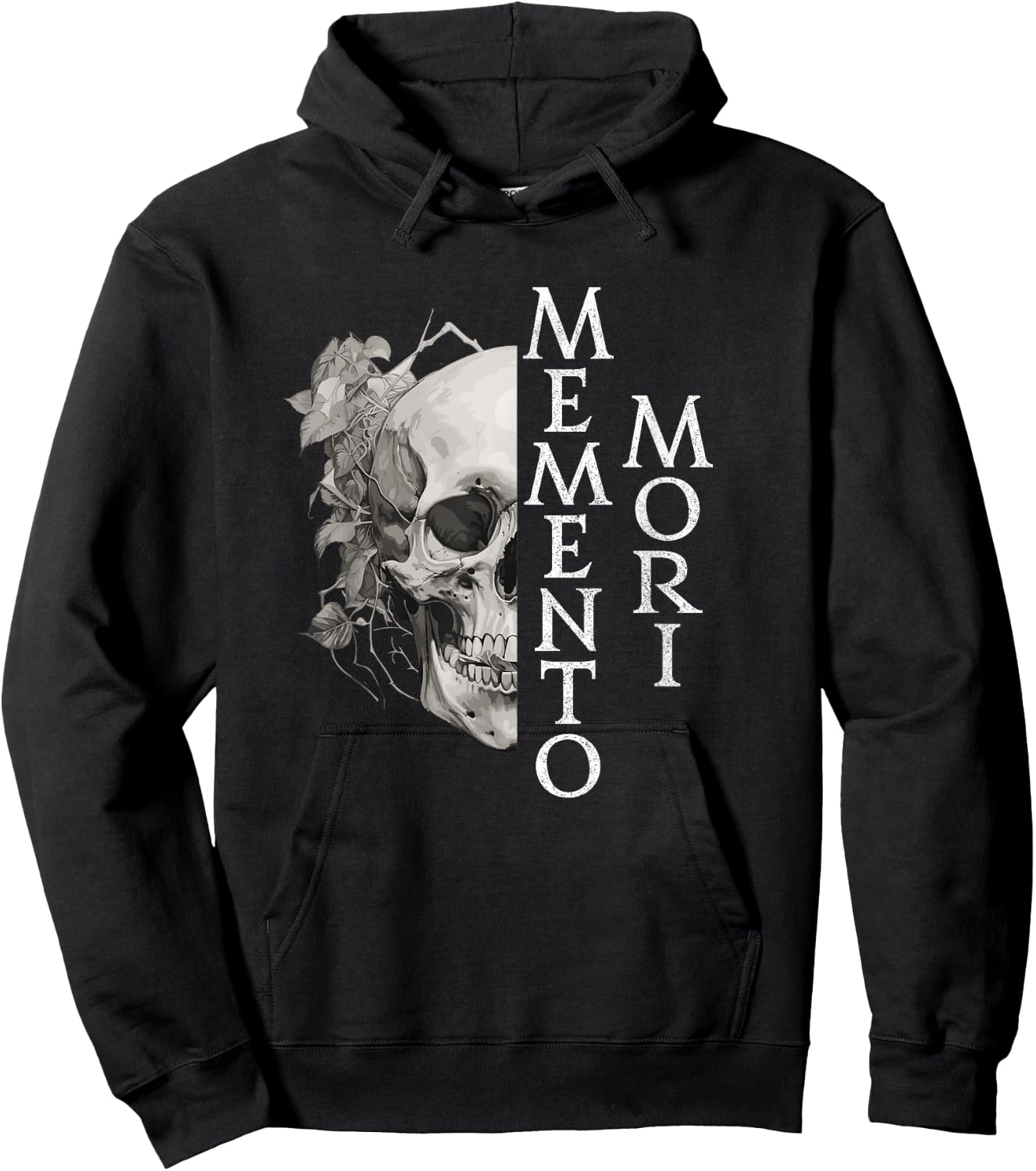 Memento Mori | Latin Phrase Hoodie - Hoodie | Black