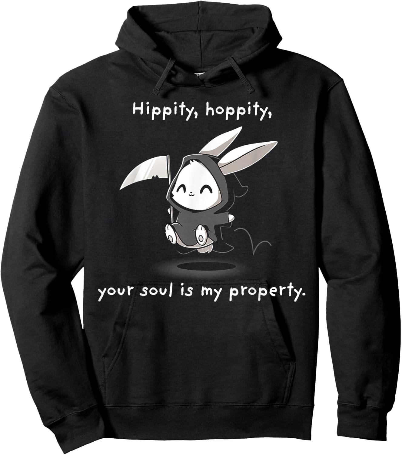 Hippity Hoppity Your Soul is My Property Hoodie - Hoodie | Black