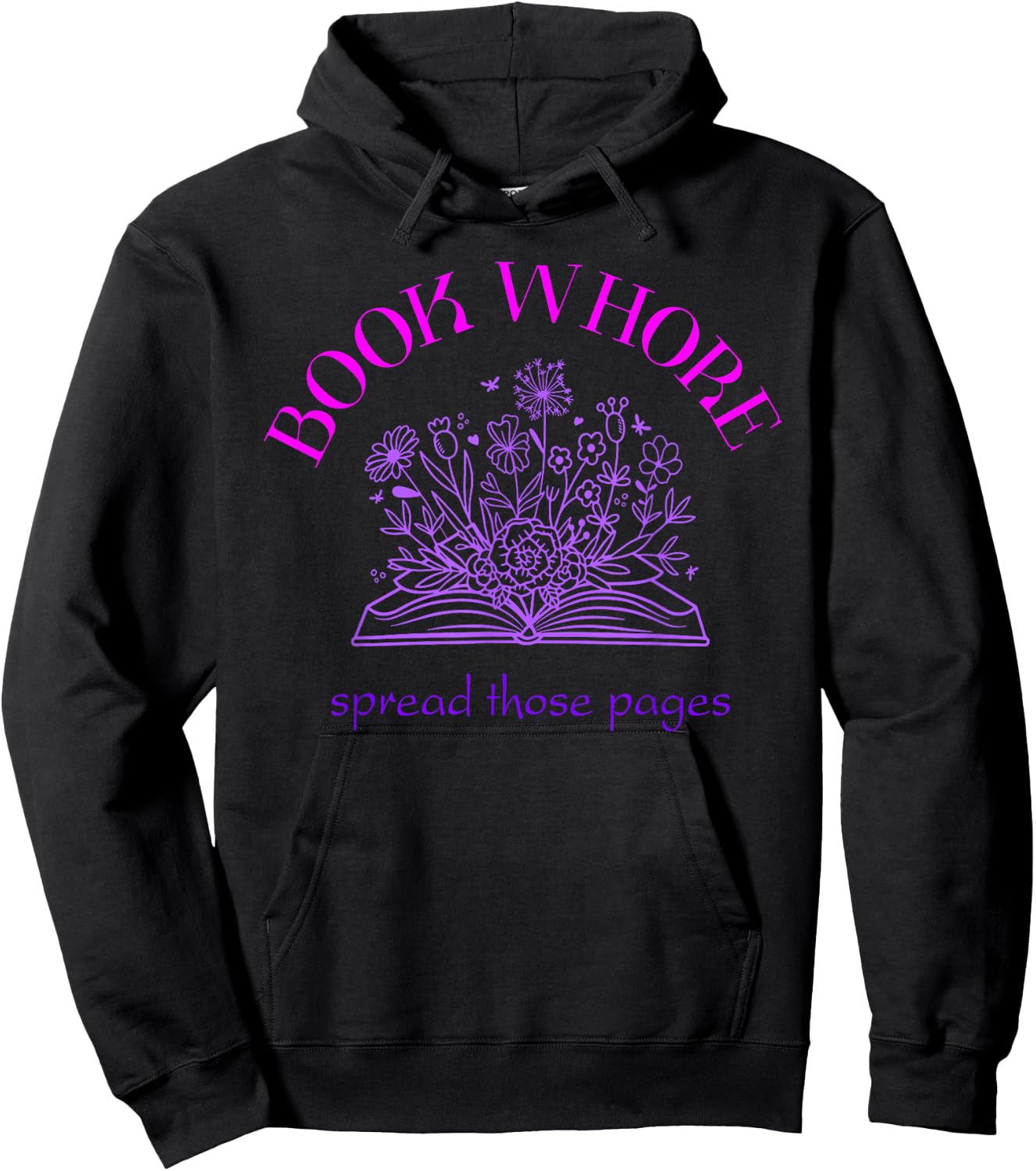 Book whore spread those pages Hoodie - Hoodie | Black