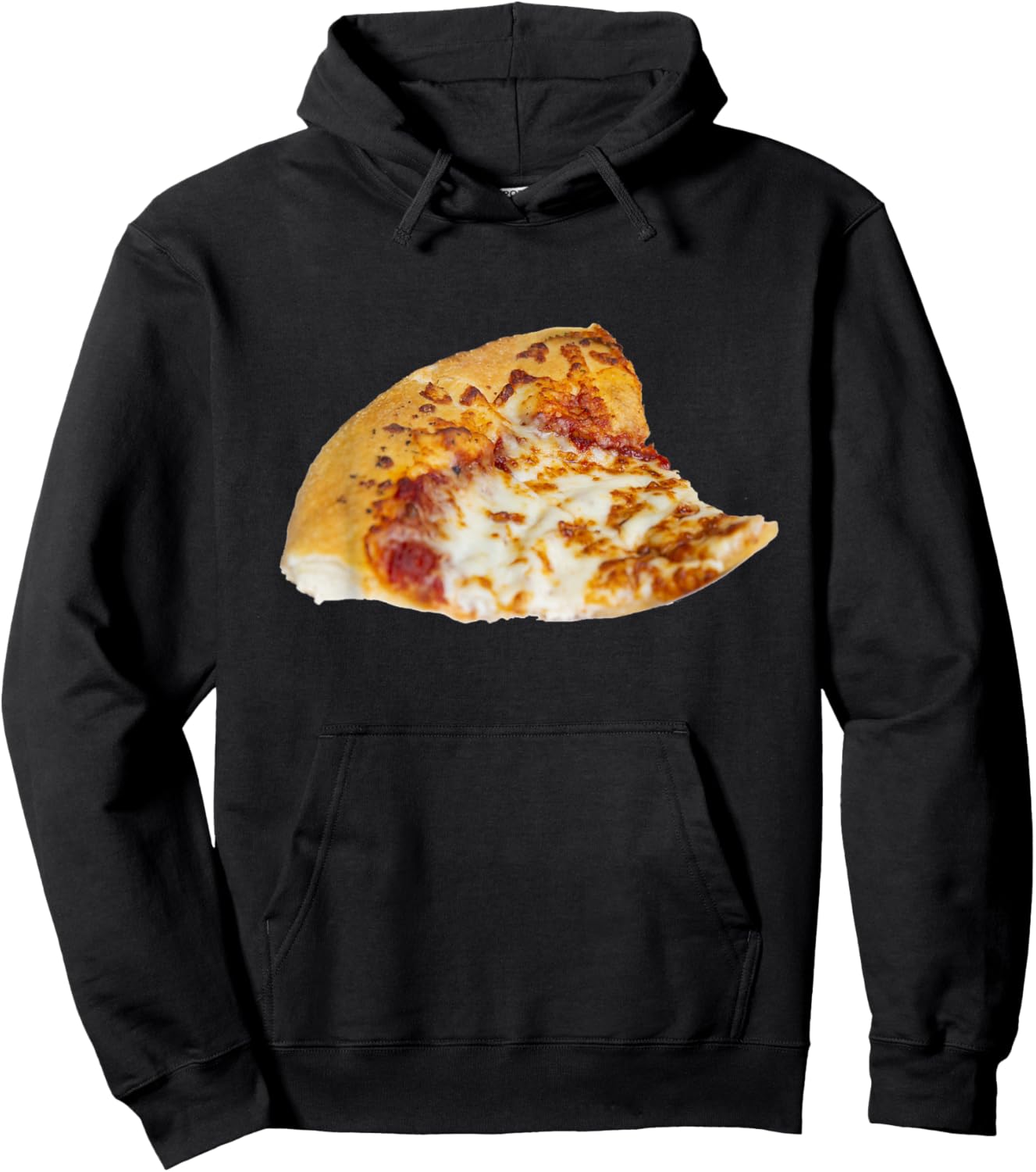 Cheese Pizza Slice Hoodie - Hoodie | Black