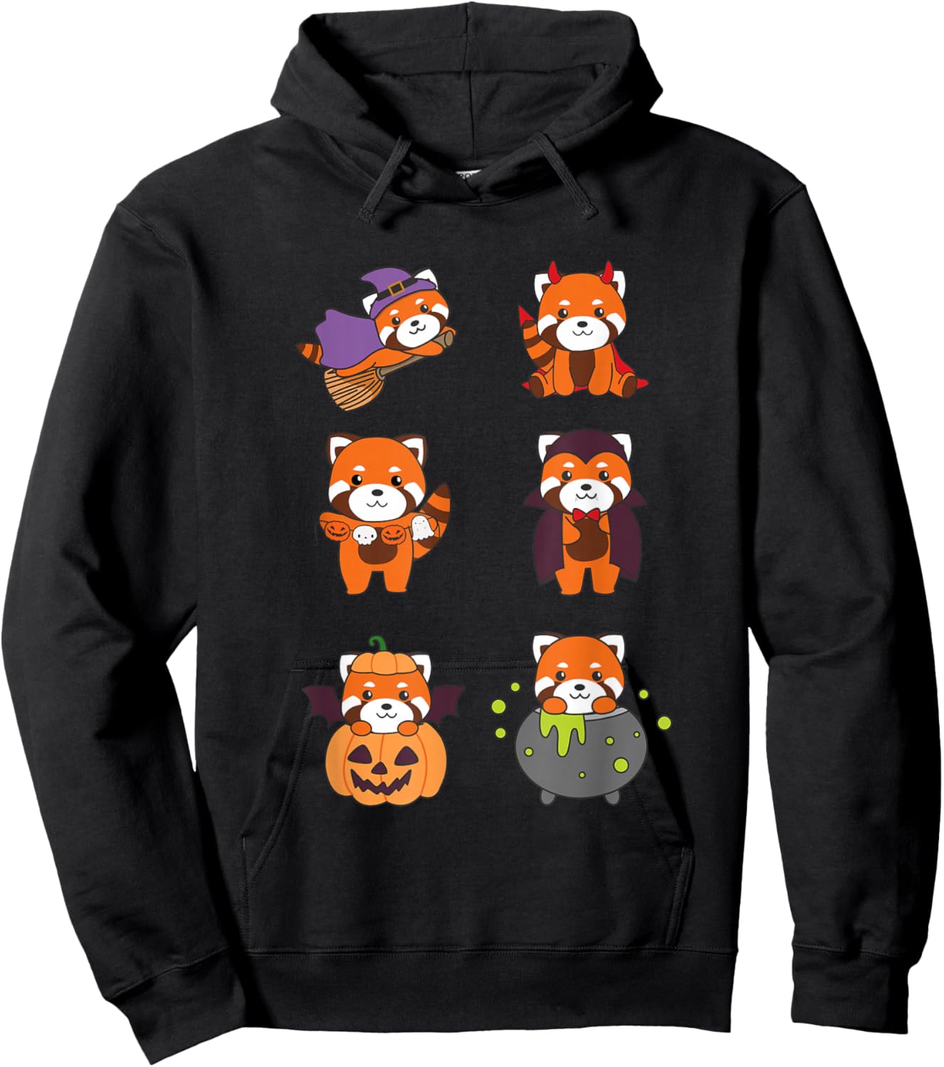 Red Panda Halloween Costume Red Pandas Halloween Hoodie - Hoodie | Black