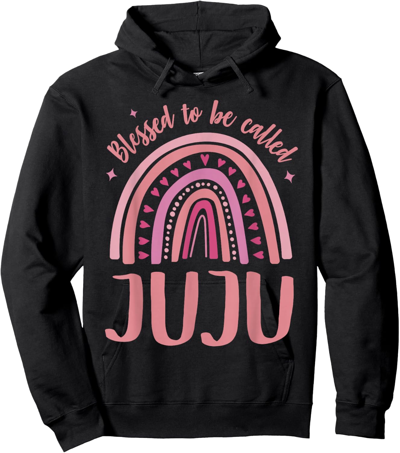Juju for Grandma Women Mother's Day Blessed Juju Hoodie - Hoodie | Black