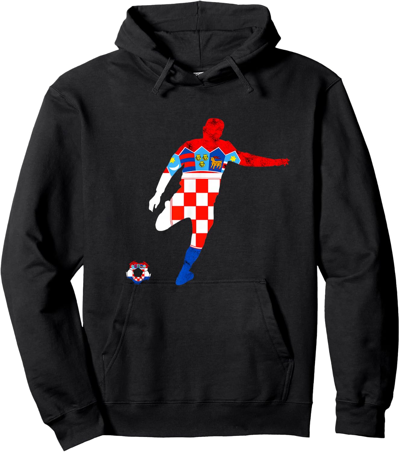 Croatia Croatian Roots Croatian Soccer Player Croatian Flag Hoodie - Hoodie | Black