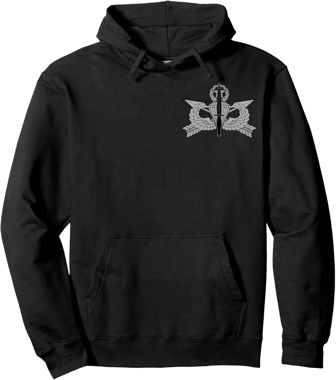 US Special Forces USASOC Jumpmaster Airborne Wings Hoodie - Hoodie | Black
