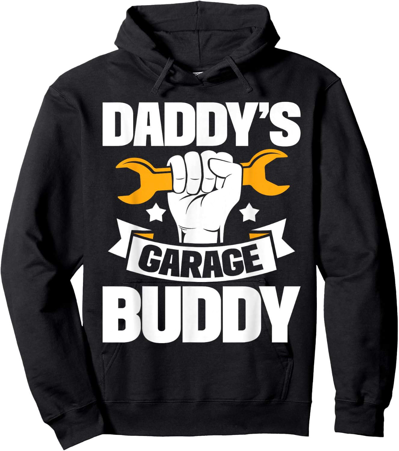 Daddy's Garage Buddy - Fathers Day Papa Buddies Fatherhood Hoodie - Hoodie | Black
