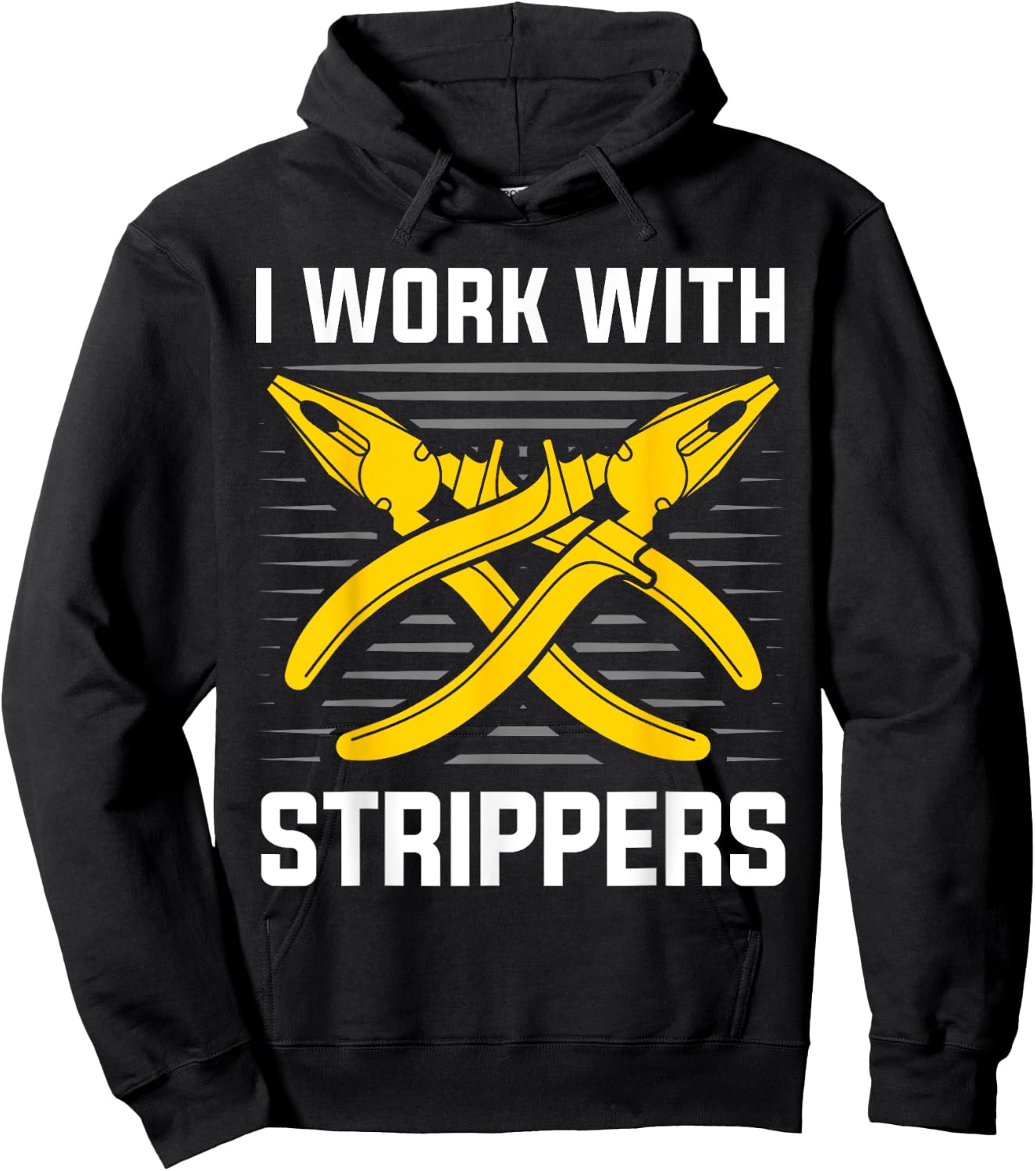 I work with Strippers Voltage Lineman Circuit Cable Hoodie - Hoodie | Black
