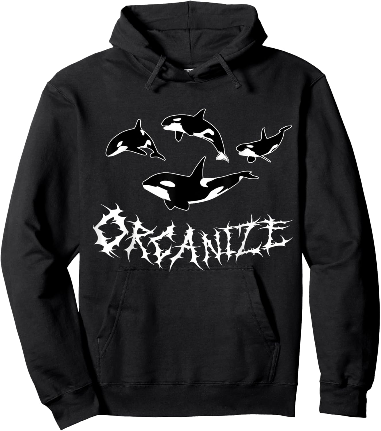 Orcanize Funny Cute Team Orca Whale Pod Yacht Activist Love Hoodie - Hoodie | Black