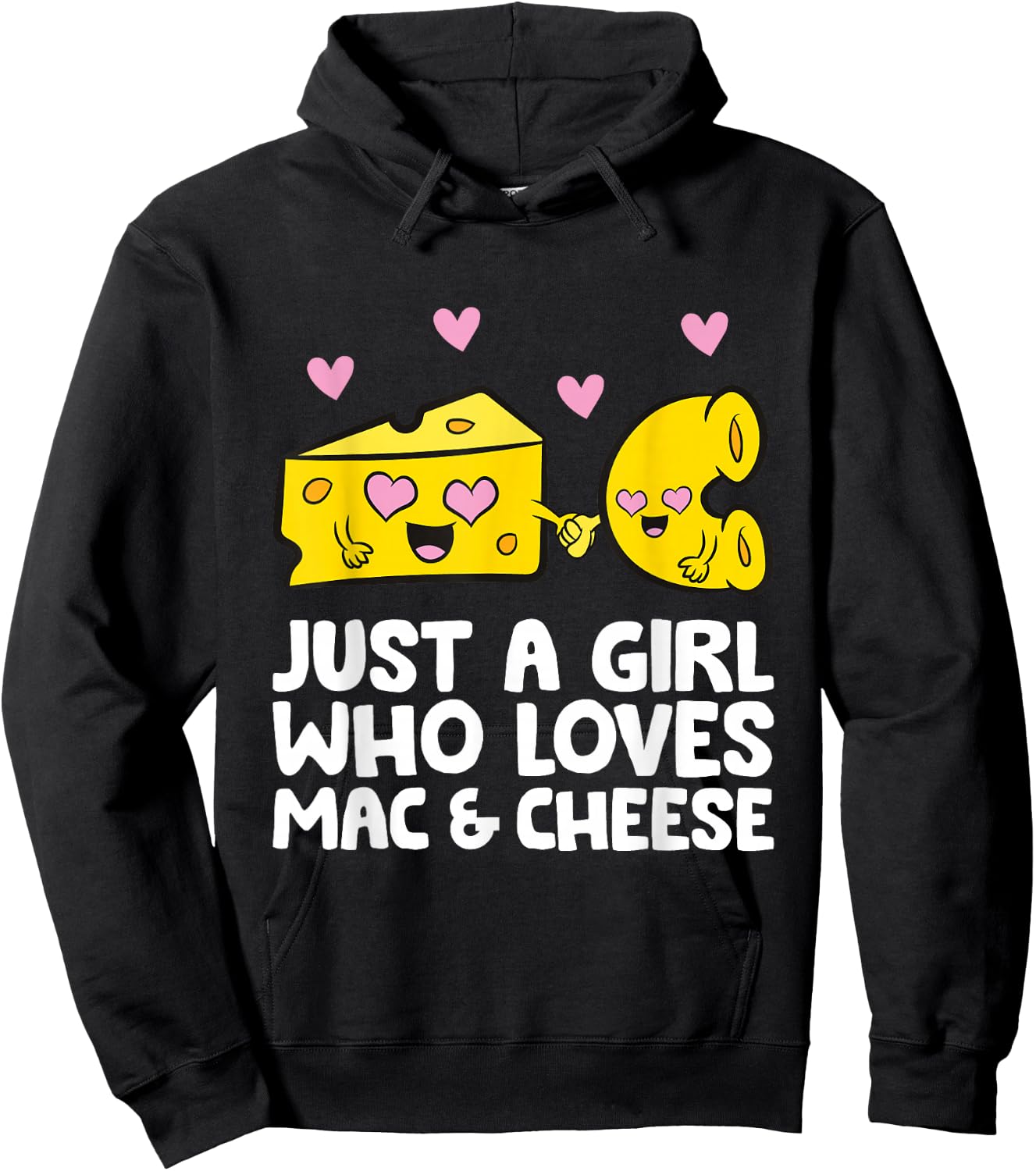 Just A Girl Who Loves Mac & Cheese Mac And Cheese Hoodie - Hoodie | Black