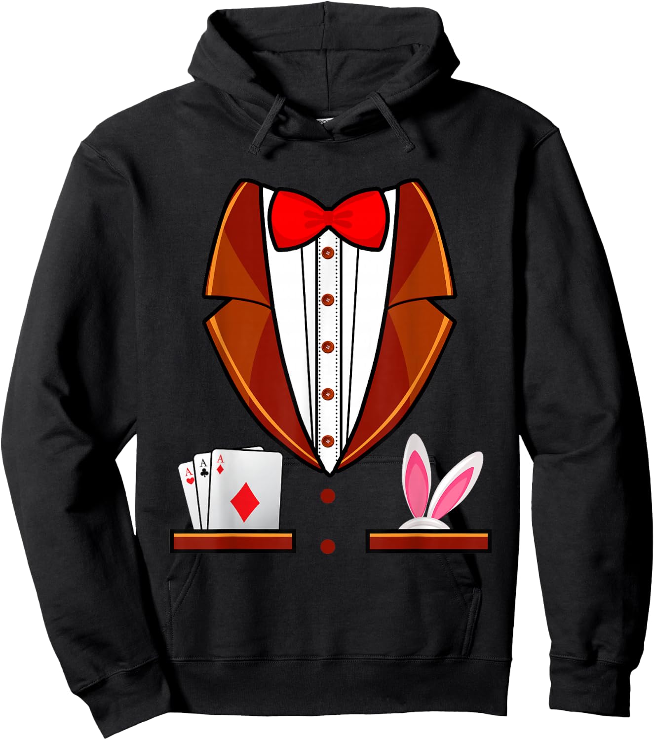 Magician Costume Shirt Magicians Magic Halloween Magician Hoodie - Hoodie | Black