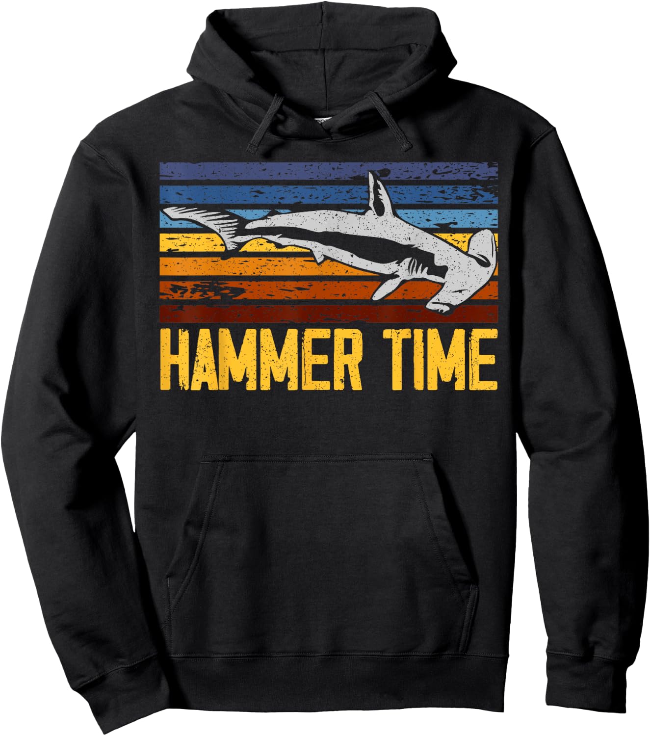Hammer Time Hammerhead Shark Marine Biology Animal Hoodie - Hoodie | Black