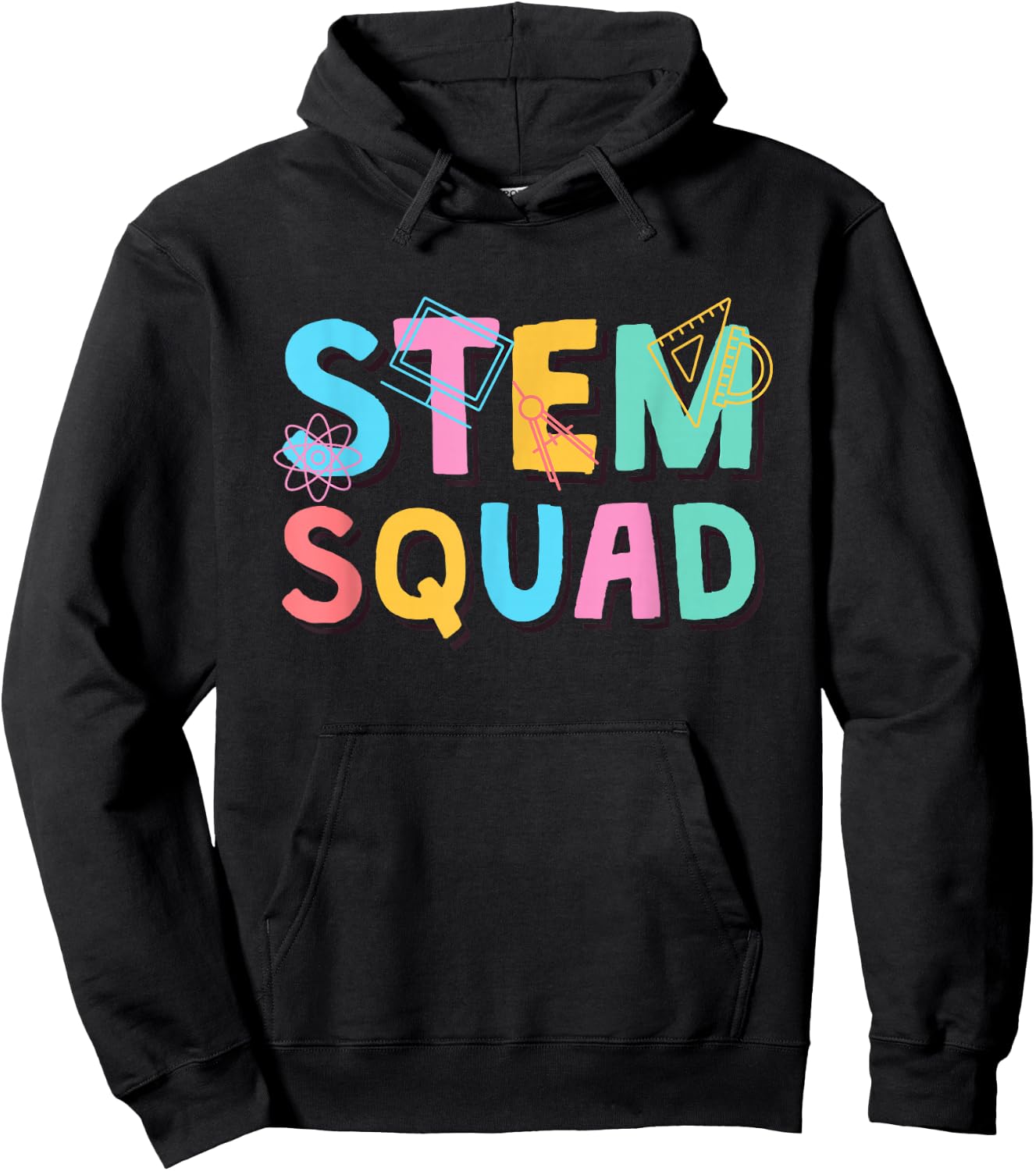 Stem Squad, Science Technology Engineering Math Team Hoodie - Hoodie | Black