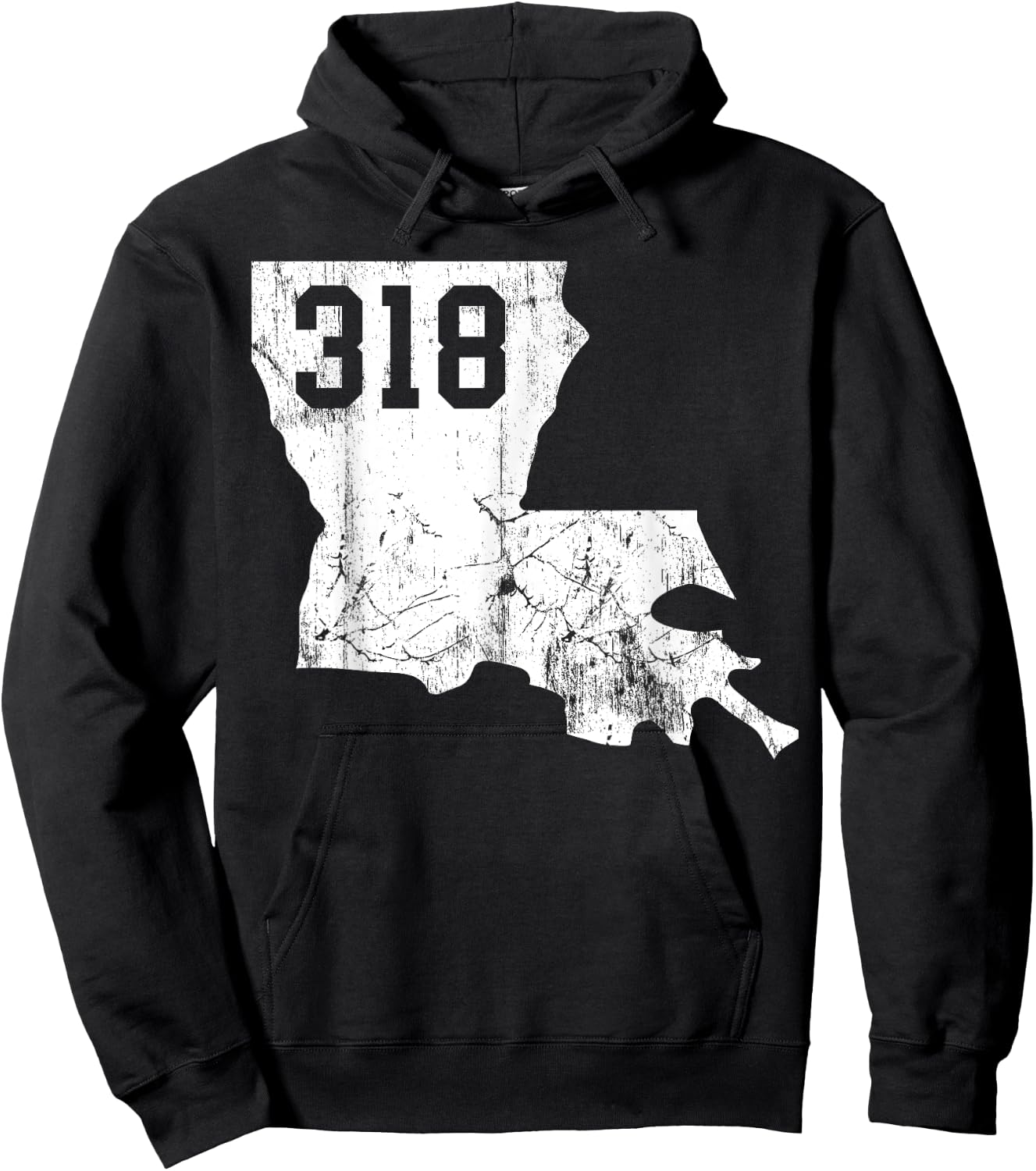 Louisiana State Area Code 318 New Orleans Mardi Gras Hoodie - Hoodie | Black