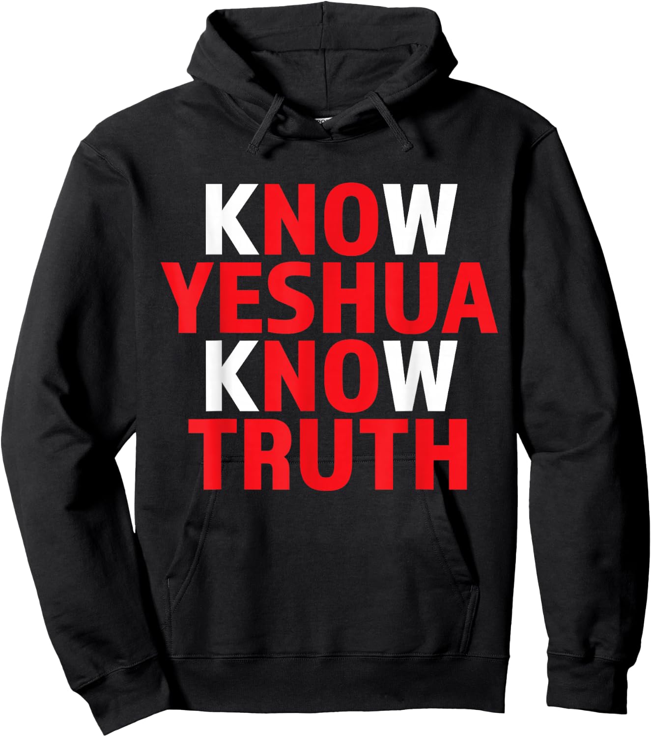 Yeshua Shirt Christian Faith Hebrew Name for Jesus Religious Hoodie - Hoodie | Black