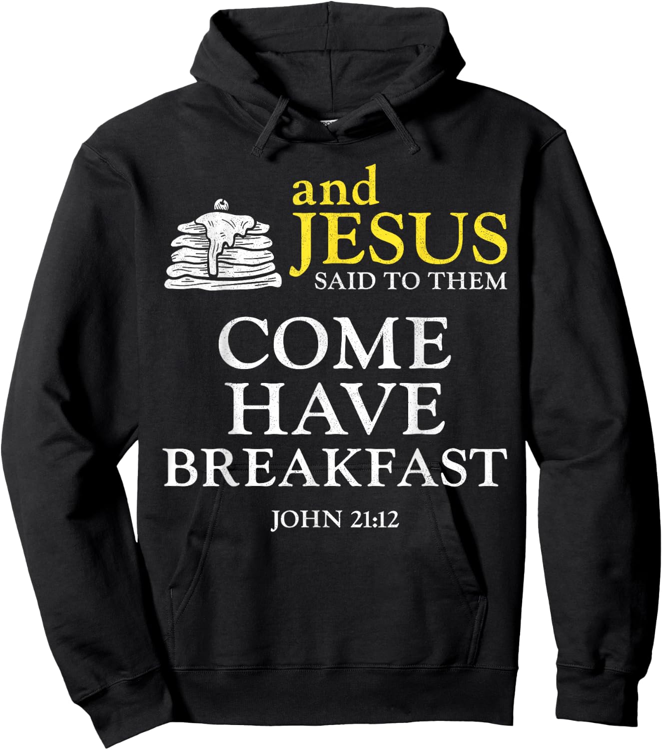 Pancake Lover Kids Bible Quote Faith Christian And Jesus Hoodie - Hoodie | Black