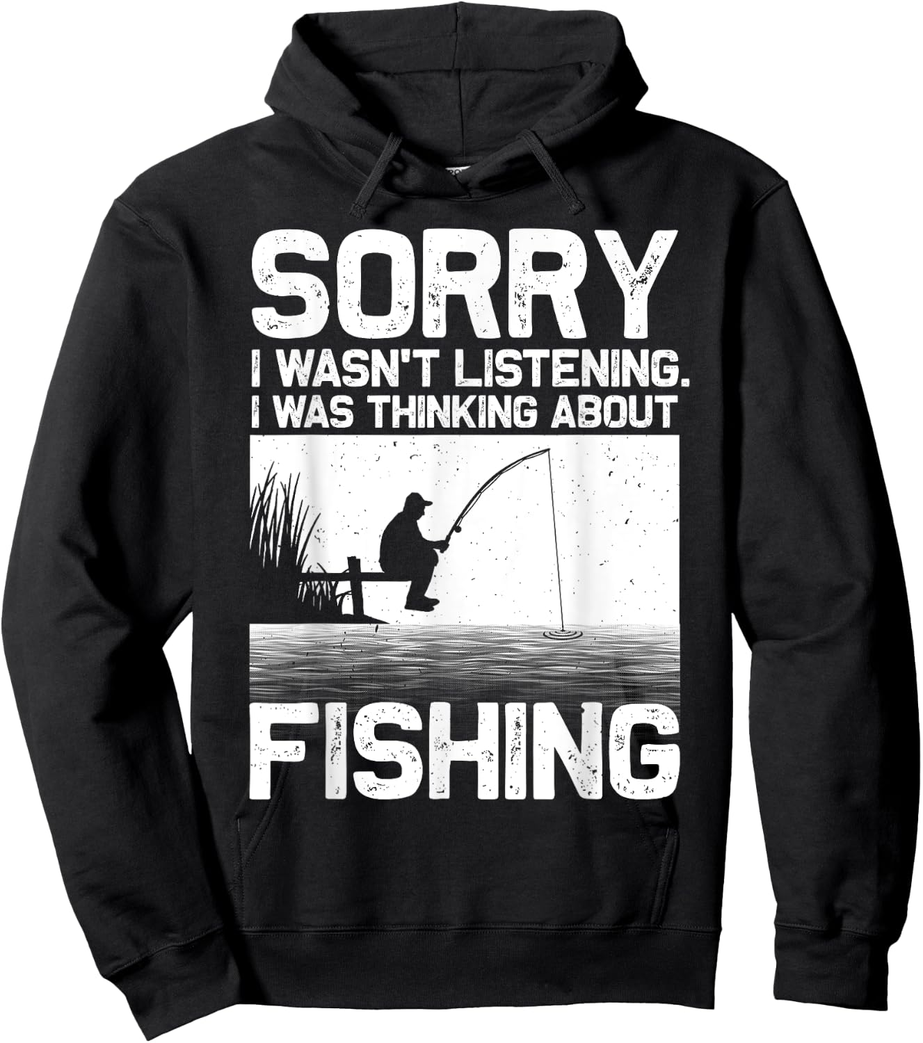 Funny Fishing Art Women Trout Bass Fisherman Fishing Hoodie - Hoodie | Black