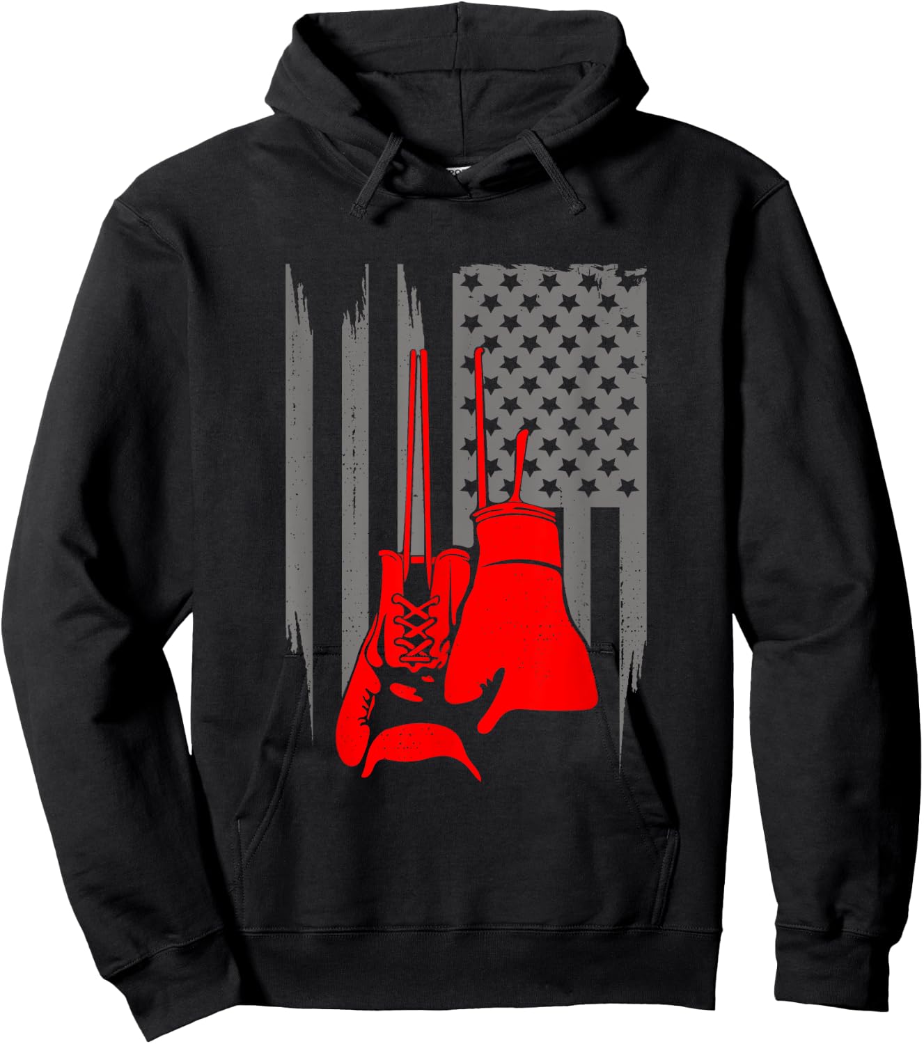 American Flag Boxing Apparel - Boxer Boxing Kids Men Hoodie - Hoodie | Black