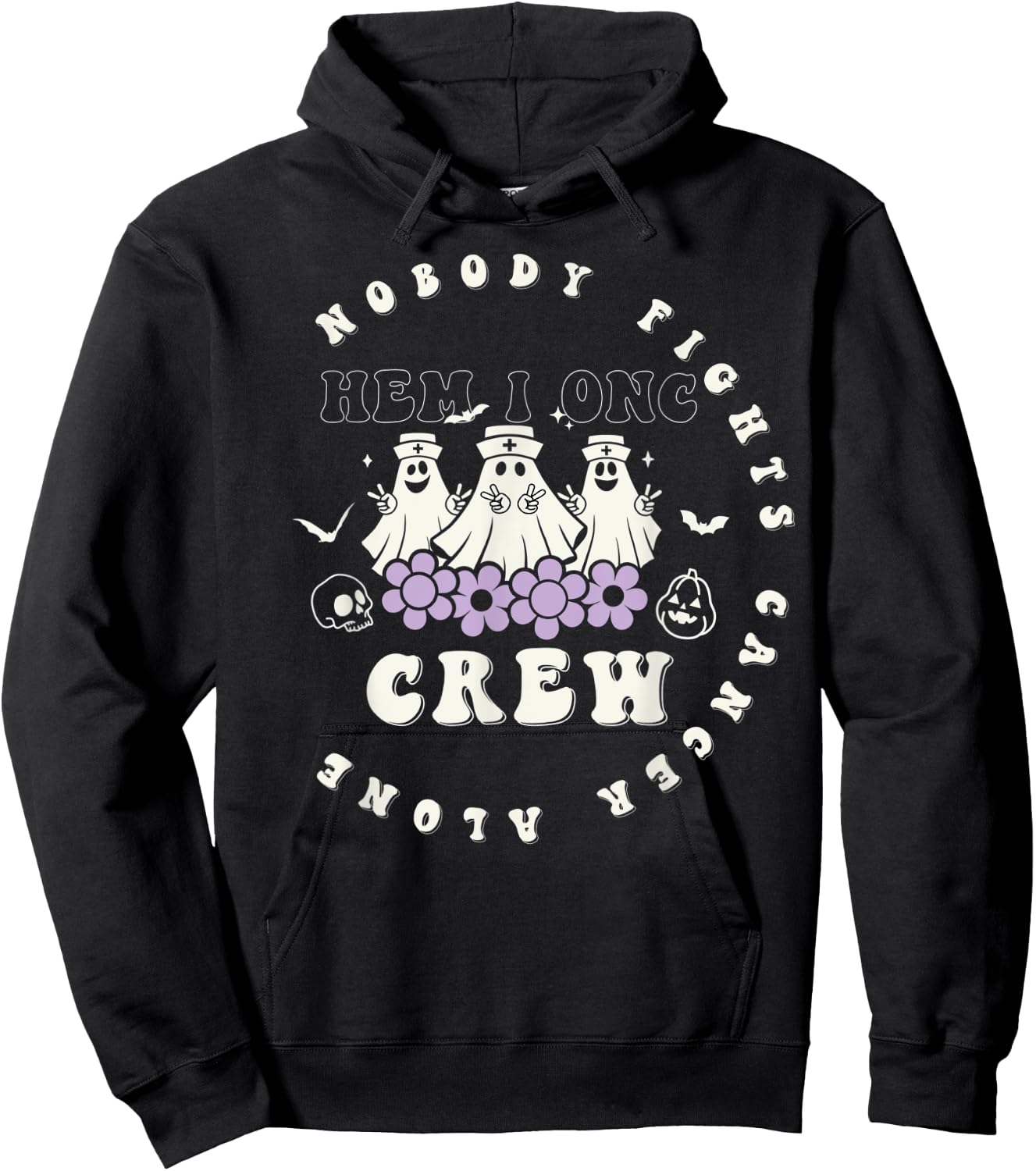 Halloween Oncology Hematology Nurse Crew Peds Hem/Onc Hoodie - Hoodie | Black