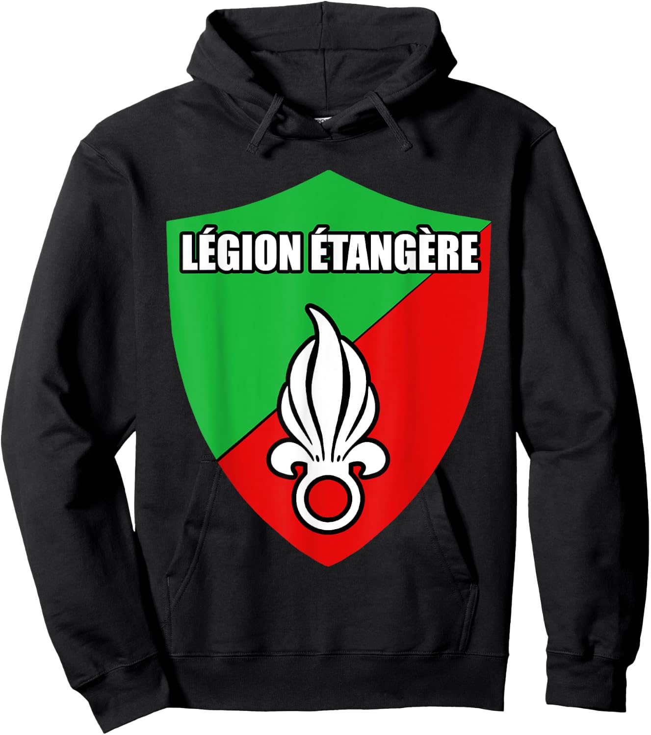 France Foreign Legion Etangere Military Crest Hoodie - Hoodie | Black