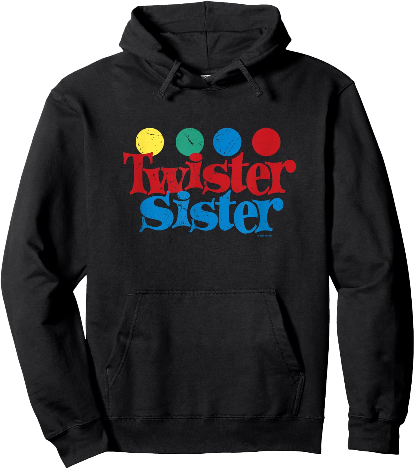 Twister Vintage Retro Twister Sister Classic Game Logo Hoodie - Hoodie | Black