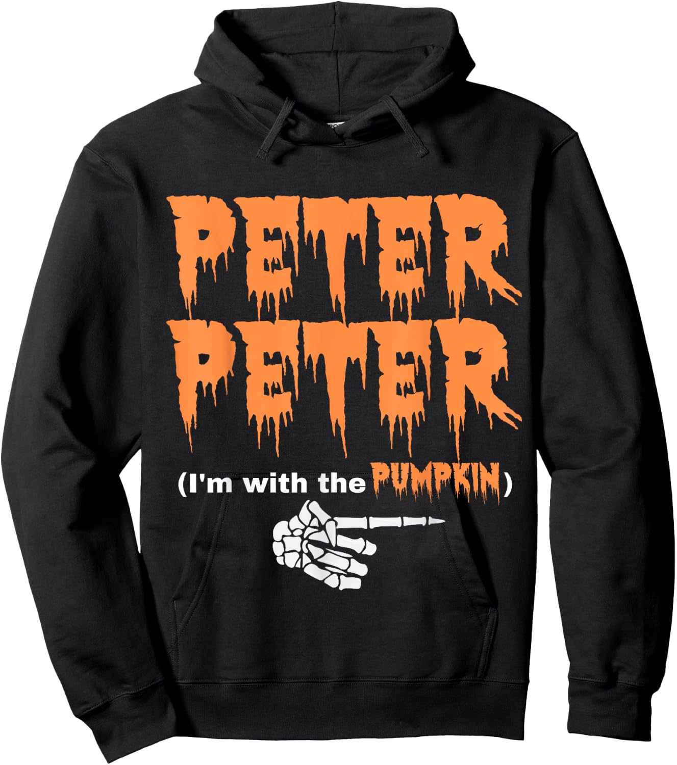 Peter Pumpkin Eater Halloween Matching Couples Costume Hoodie - Hoodie | Black