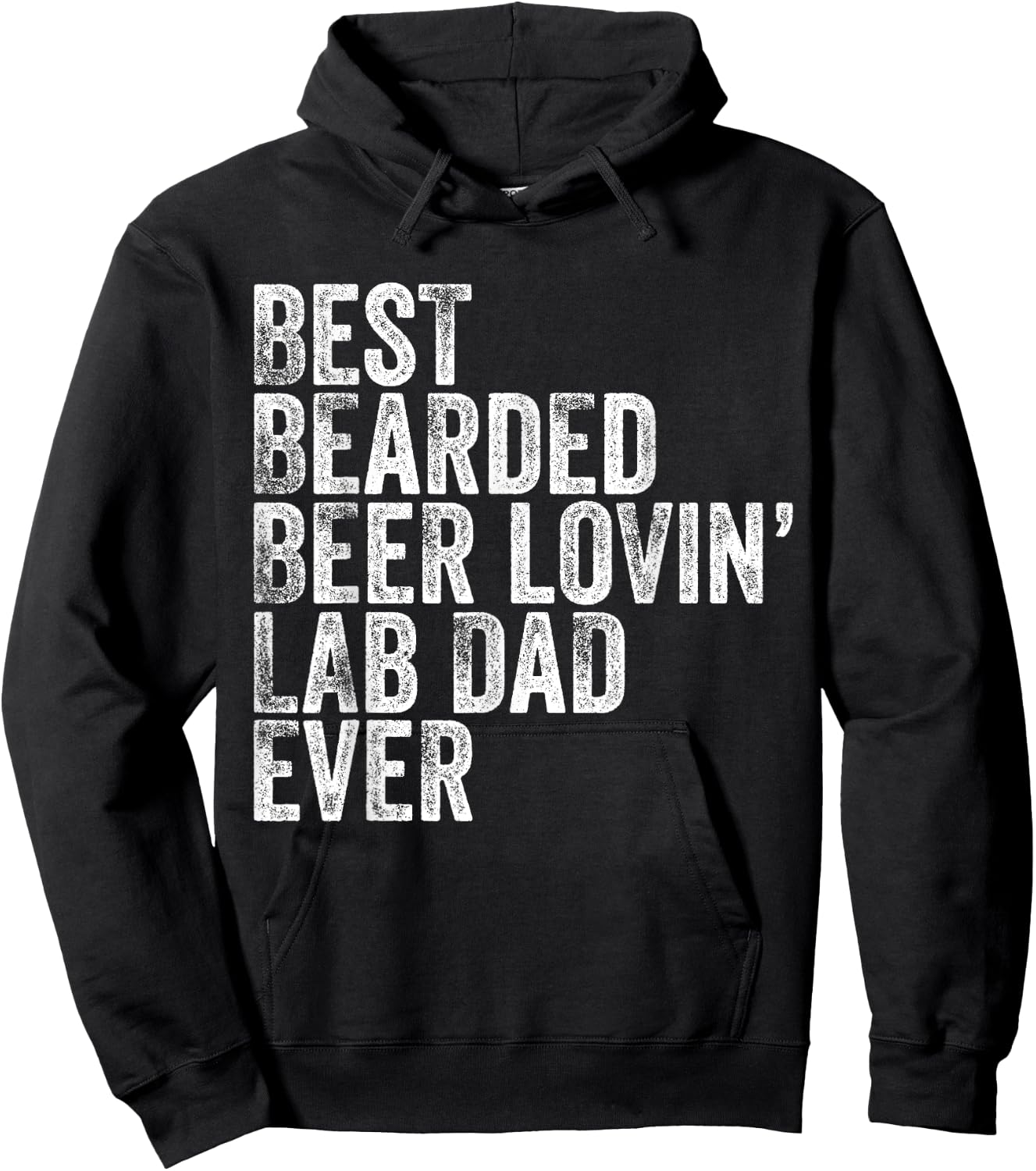 Best Bearded Beer Lovin Labrador Retriever Lab Dad Dog Owner Men Hoodie - Hoodie | Black