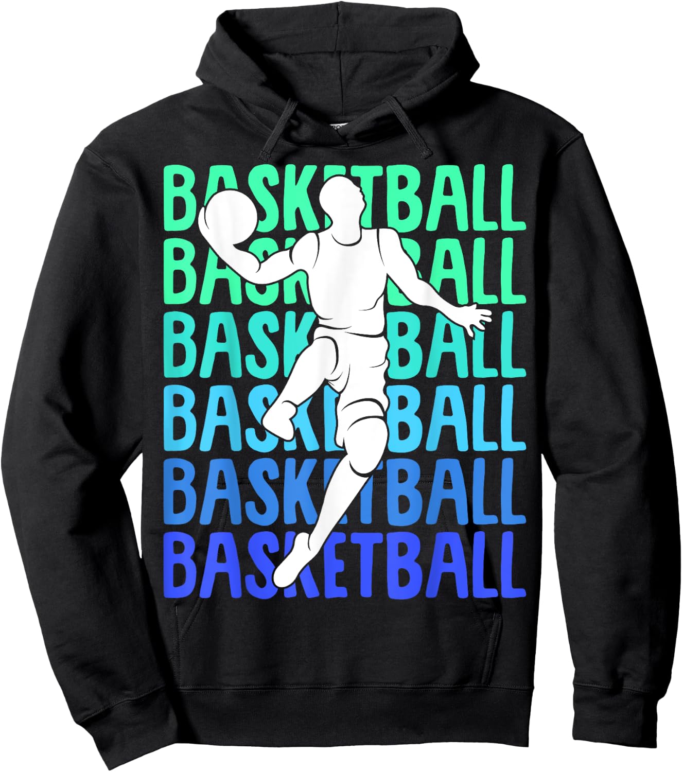 Basketball Kids Boys Men Hoodie - Hoodie | Black