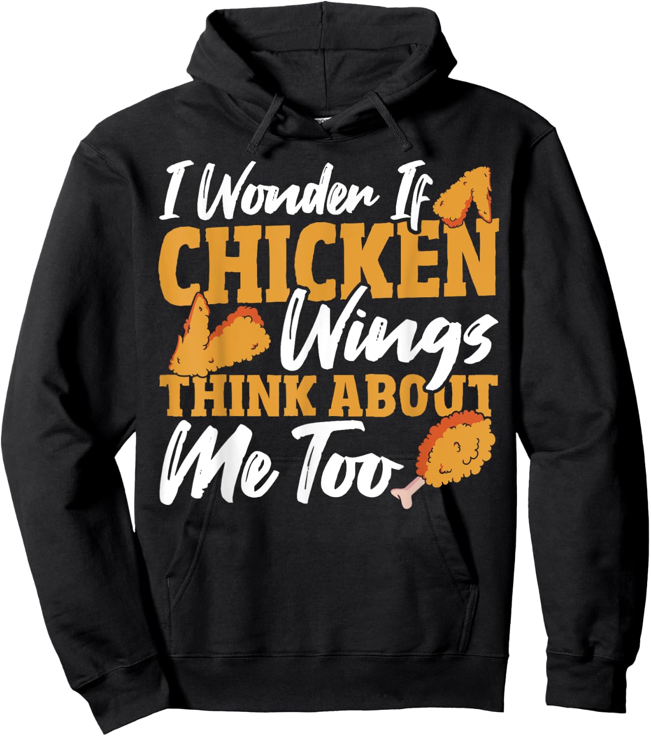 Chicken-Wings Food Chickenwing Yummy Chicken Wing Hoodie - Hoodie | Black