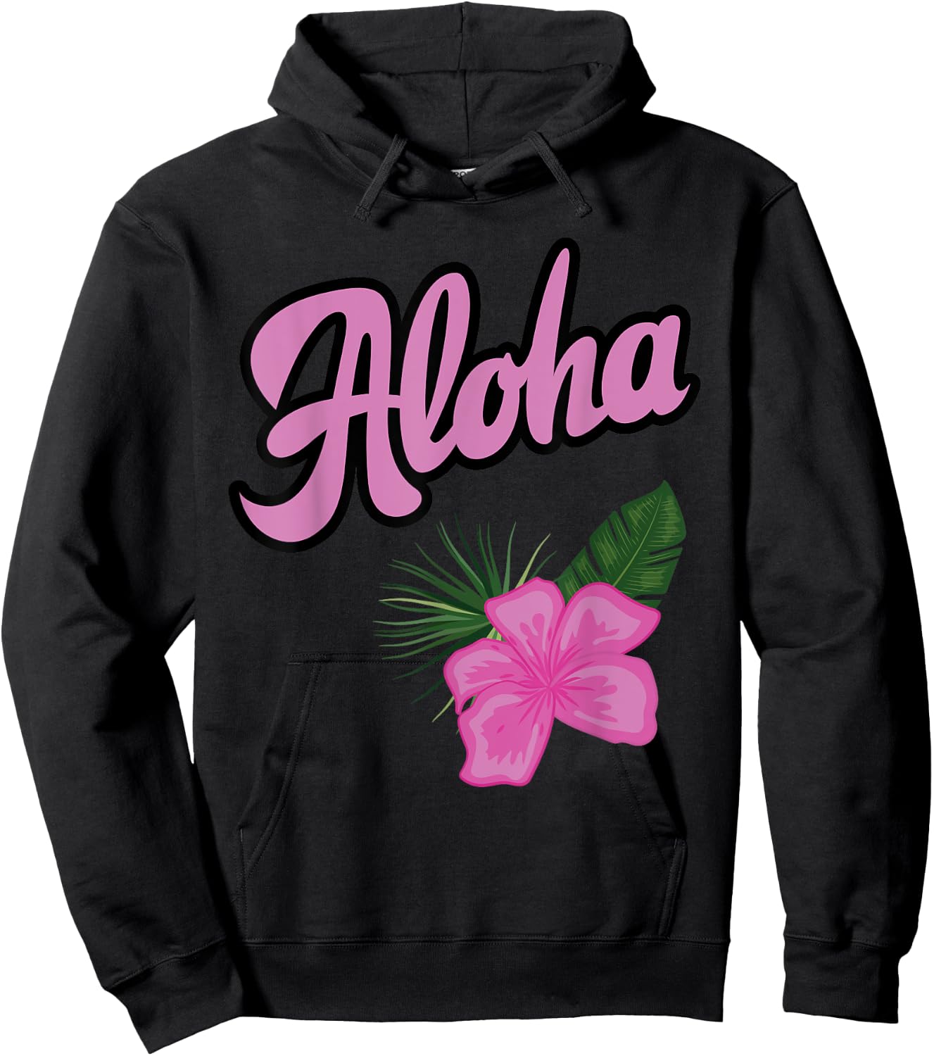 Hawaii Aloha Hibiscus Hawaiian Party Hoodie - Hoodie | Black