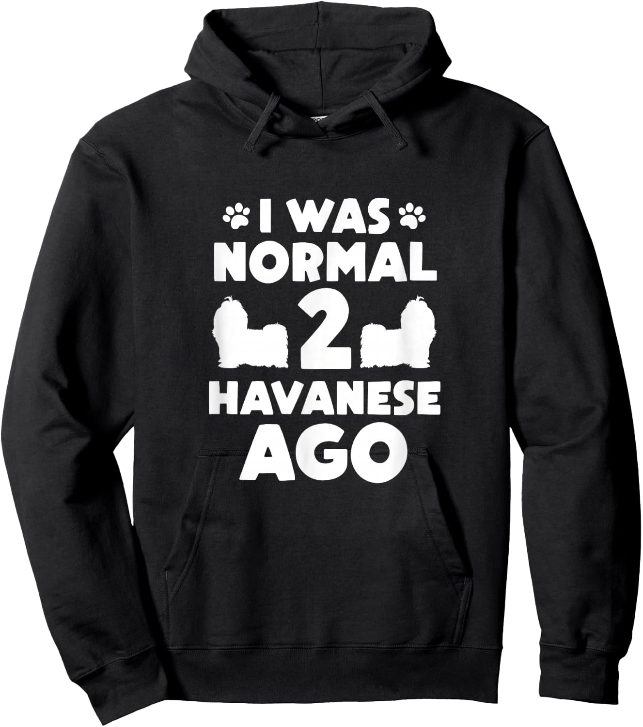 I Was Normal 2 Havanese Ago Havanese Mom Dad Hoodie - Hoodie | Black