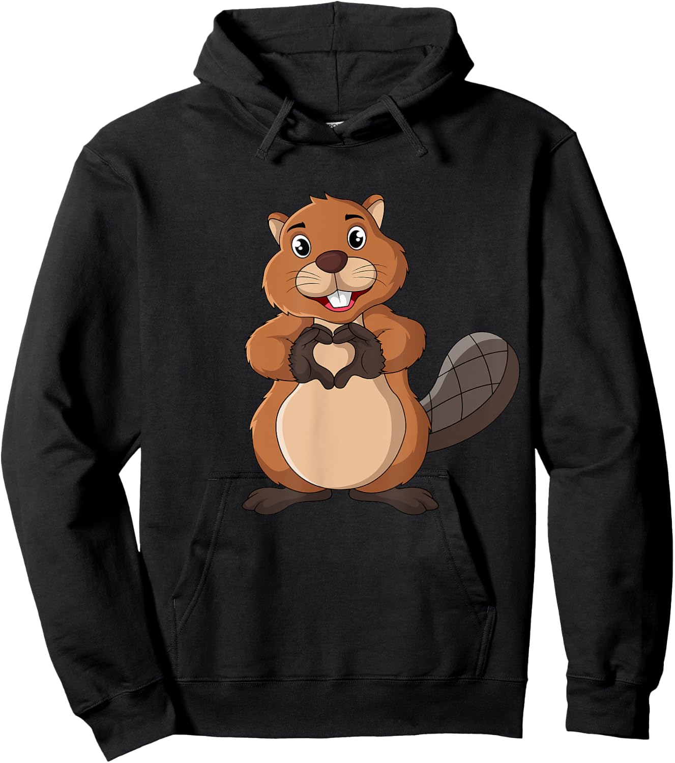 Beaver Lover Kids Girl Women Hoodie - Hoodie | Black