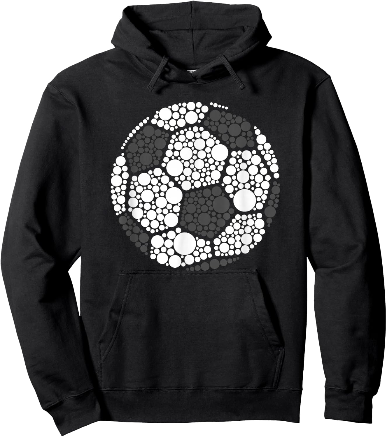 Polka Dot Football Soccer Lover Happy Dot Day Sport Ball Hoodie - Hoodie | Black