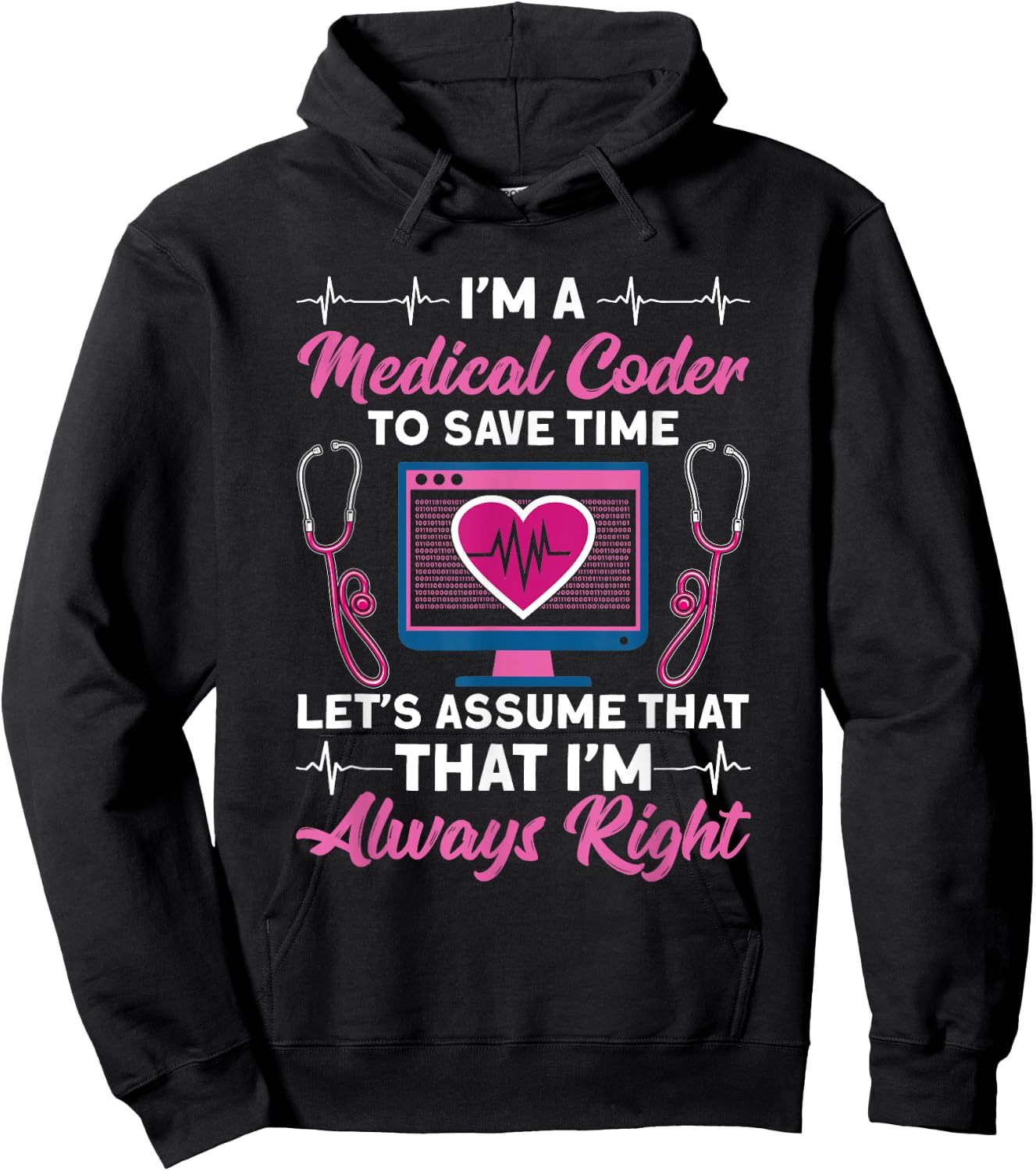 I'm A Medical Coder Medical Coding Specialist Medical coding Hoodie - Hoodie | Black