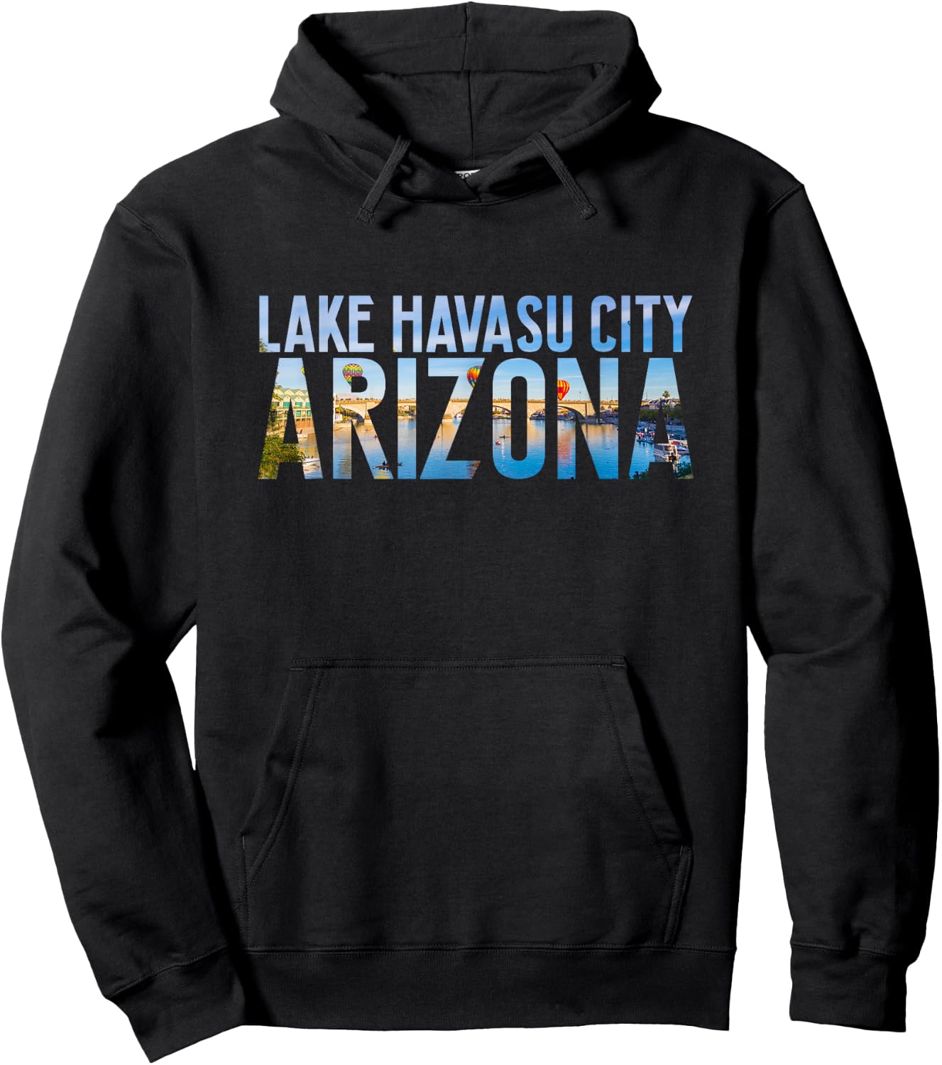 Lake Havasu City Arizona London Bridge Skyline AZ Souvenir Hoodie - Hoodie | Black