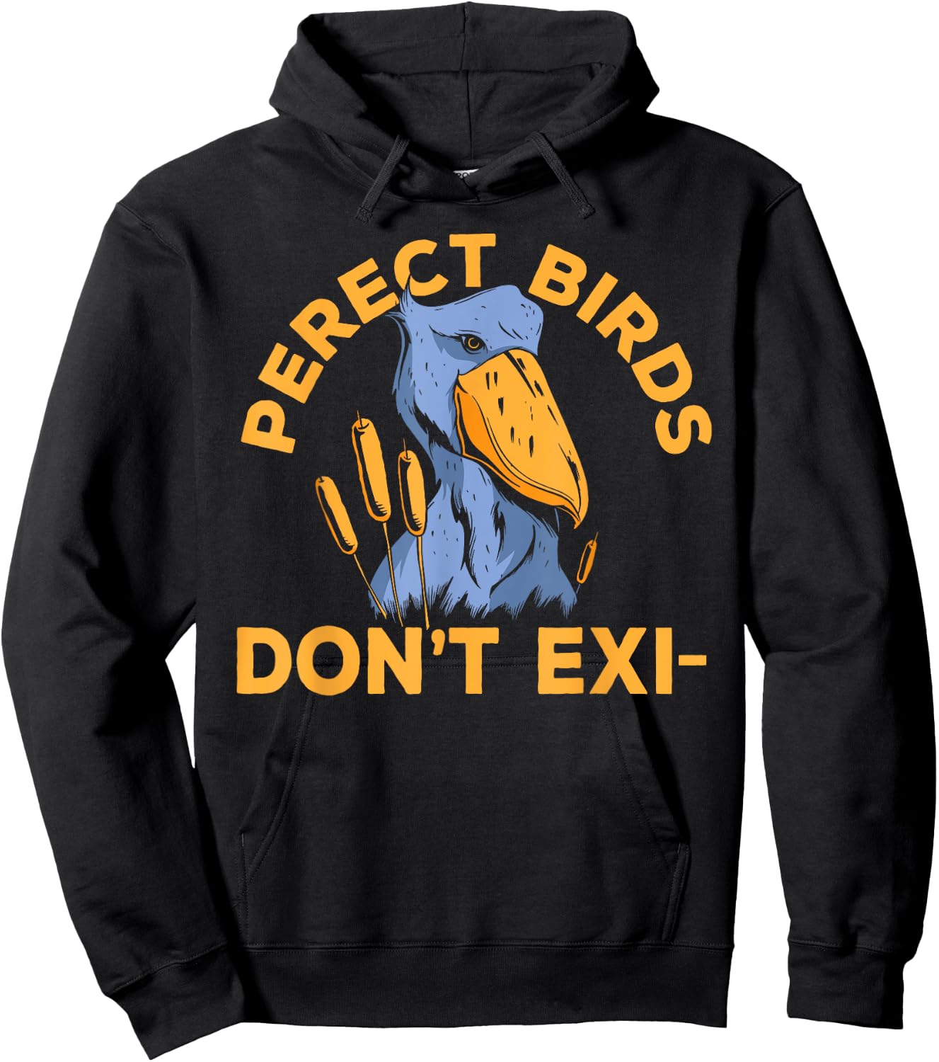 Shoebill Stork Hoodie - Hoodie | Black