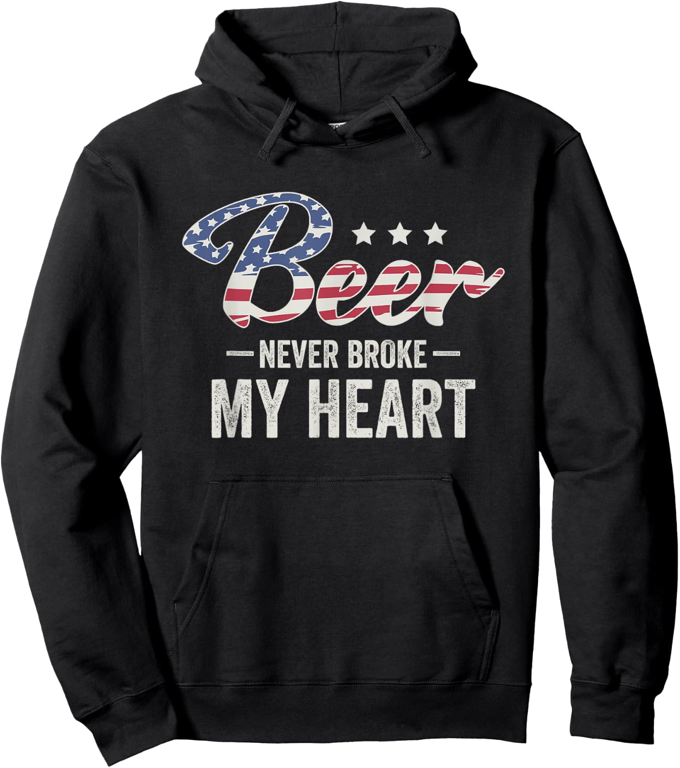 Beer Never Broke My Heart Hoodie - Hoodie | Black