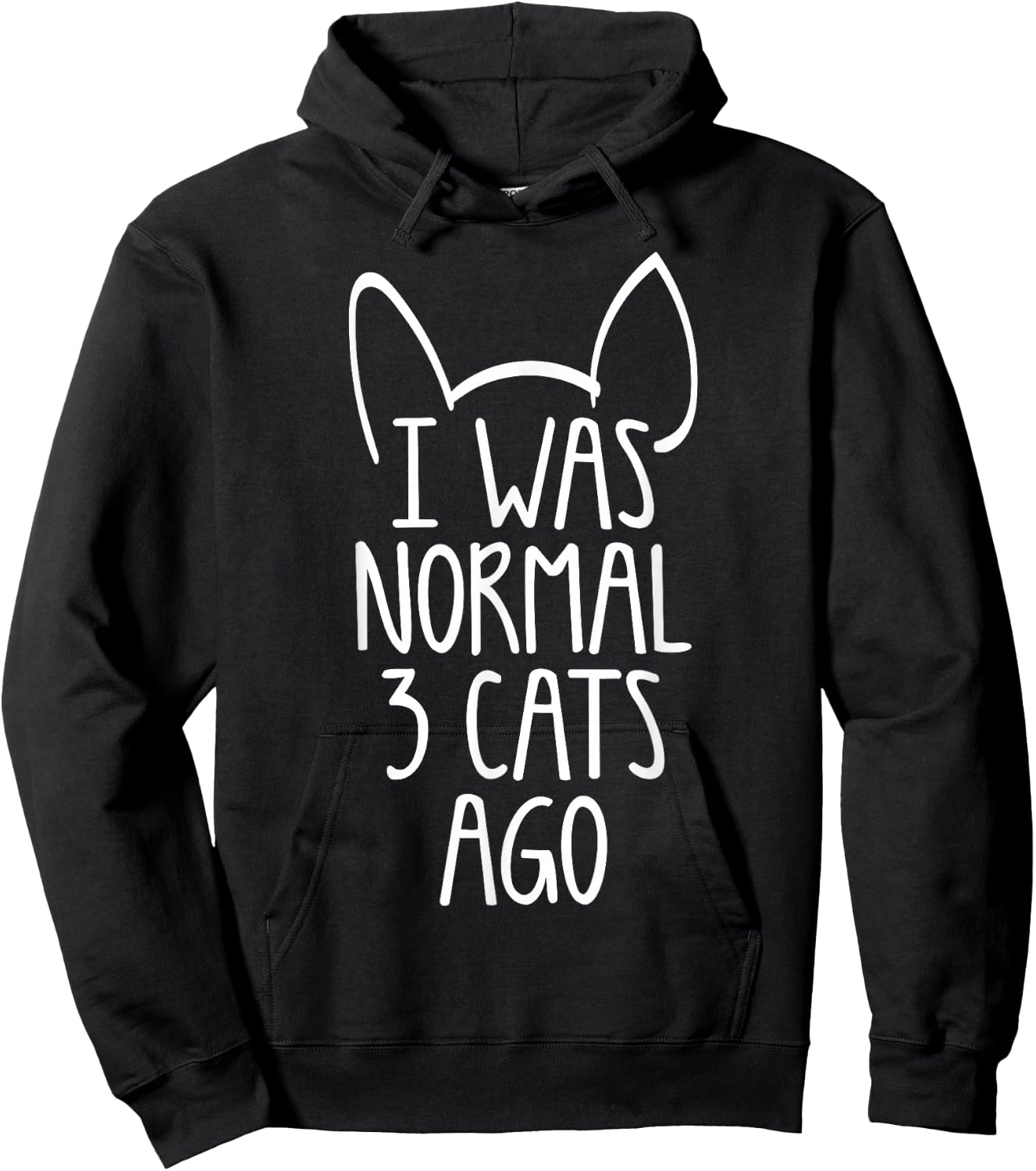 I Was Normal 3 Cats Ago Shirt Men Women Kids Pet Lover Hoodie - Hoodie | Black